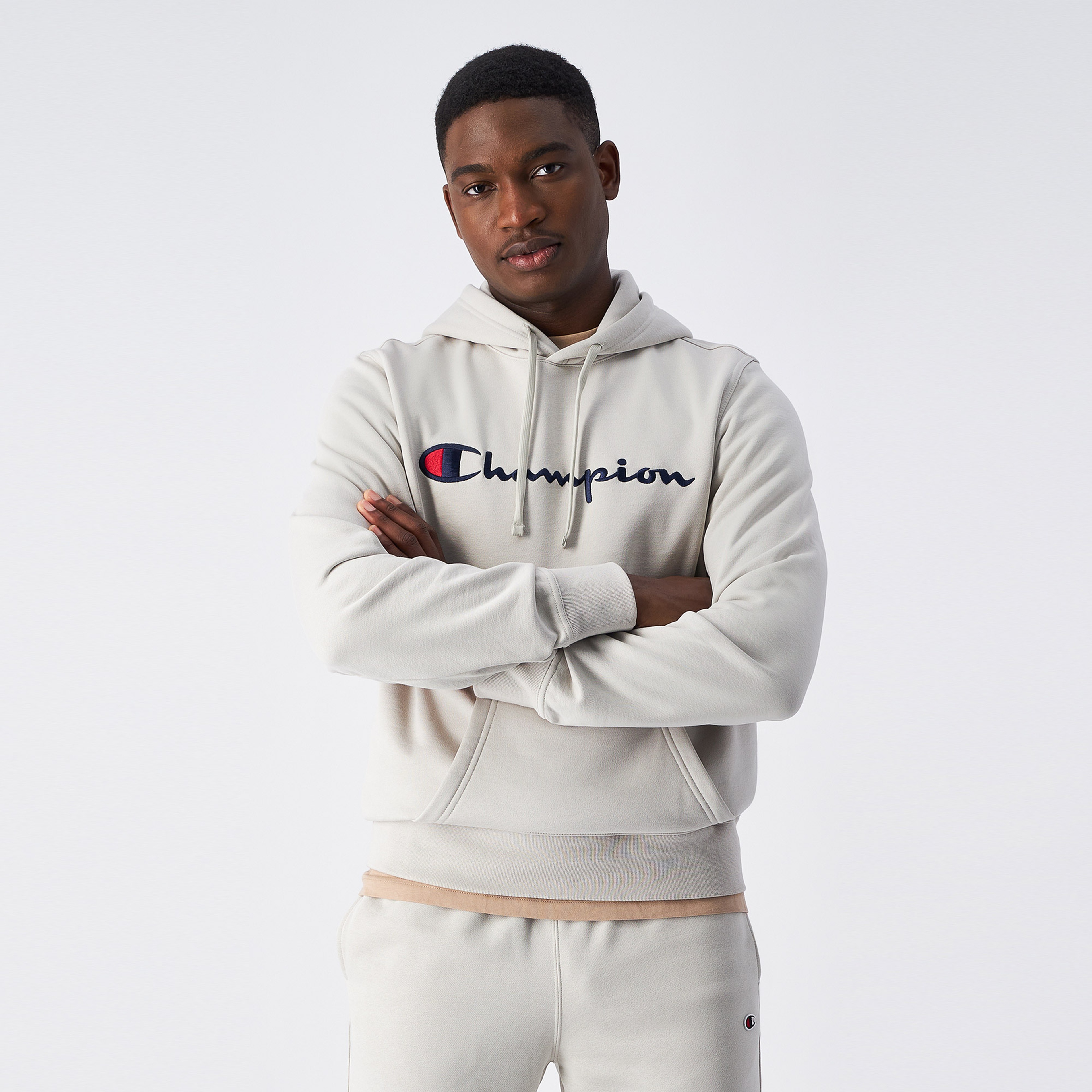 Champion Erkek Gri Sweatshirt