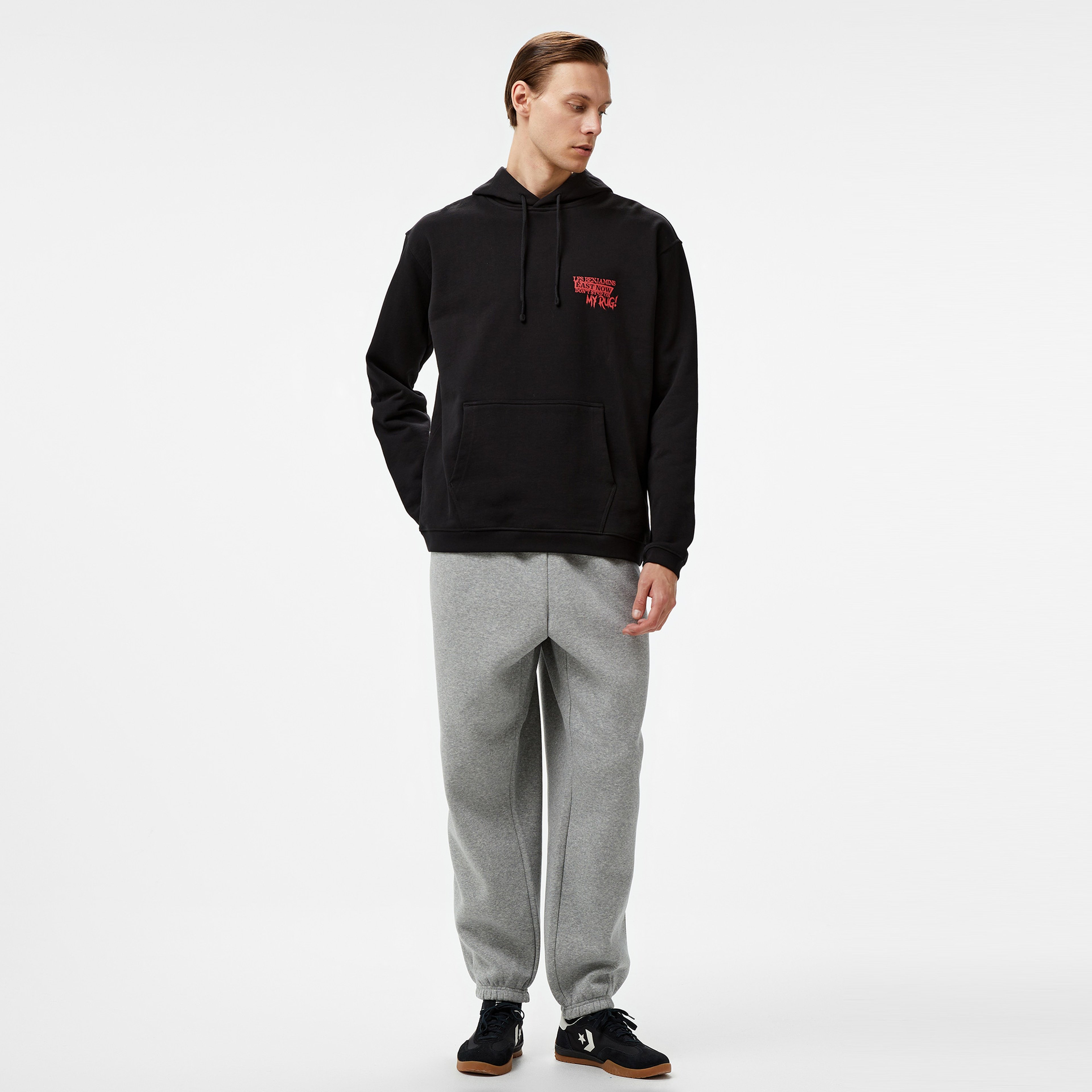 Les Benjamins 001 Erkek Siyah Sweatshirt