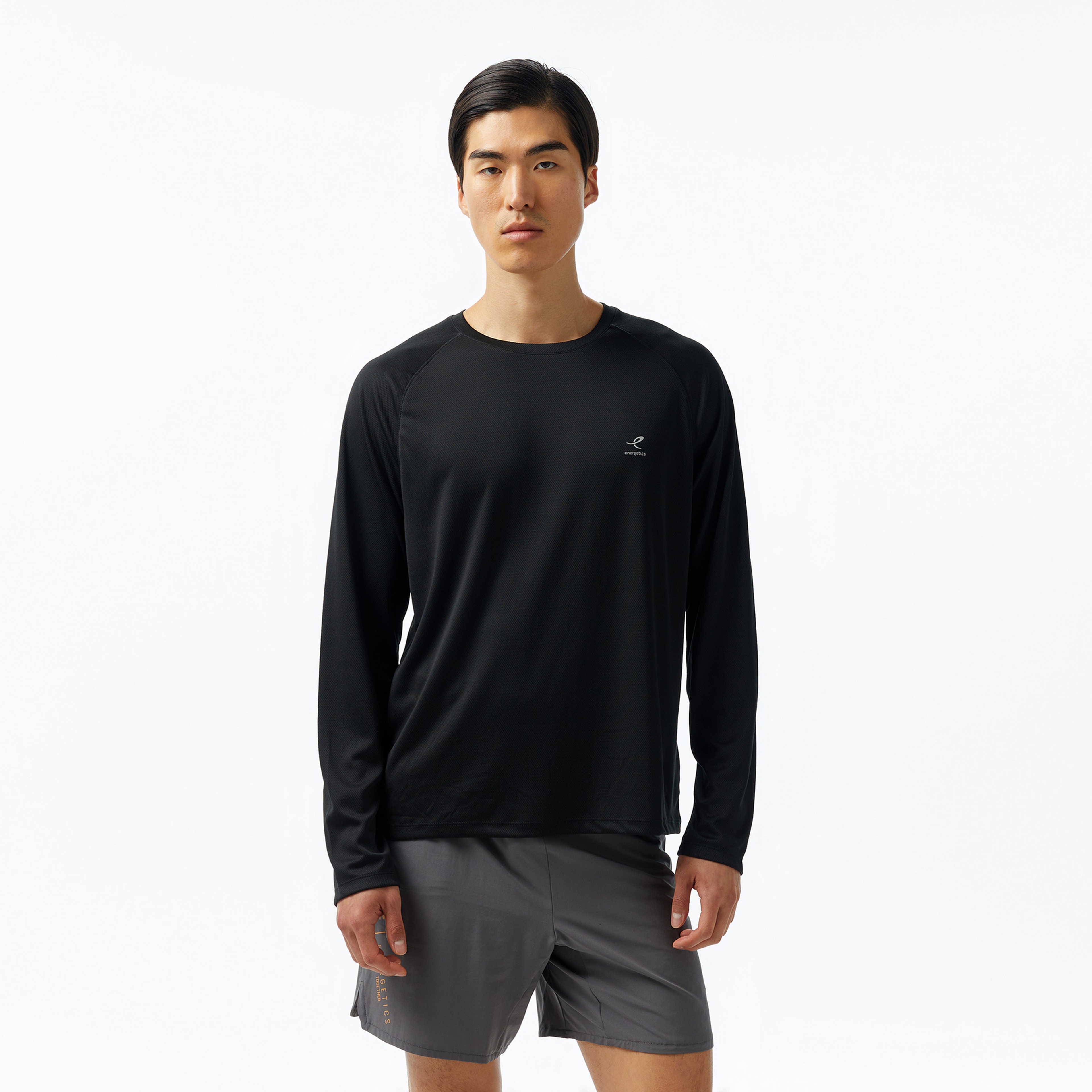 Energetics Martin Ls Erkek Siyah Koşu T-Shirt