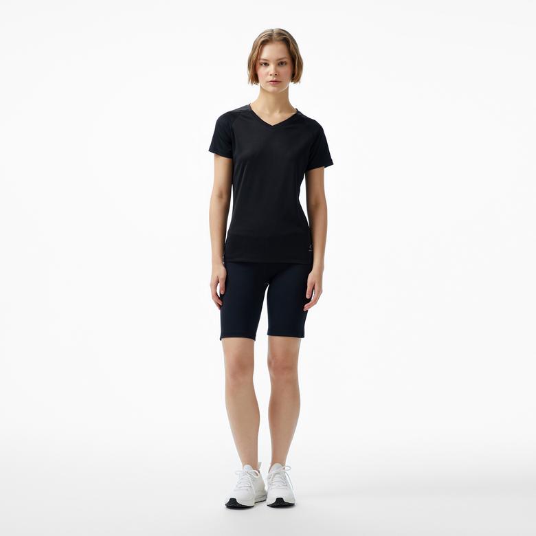 Energetics Natalja Ss Kadın Siyah Koşu T-Shirt