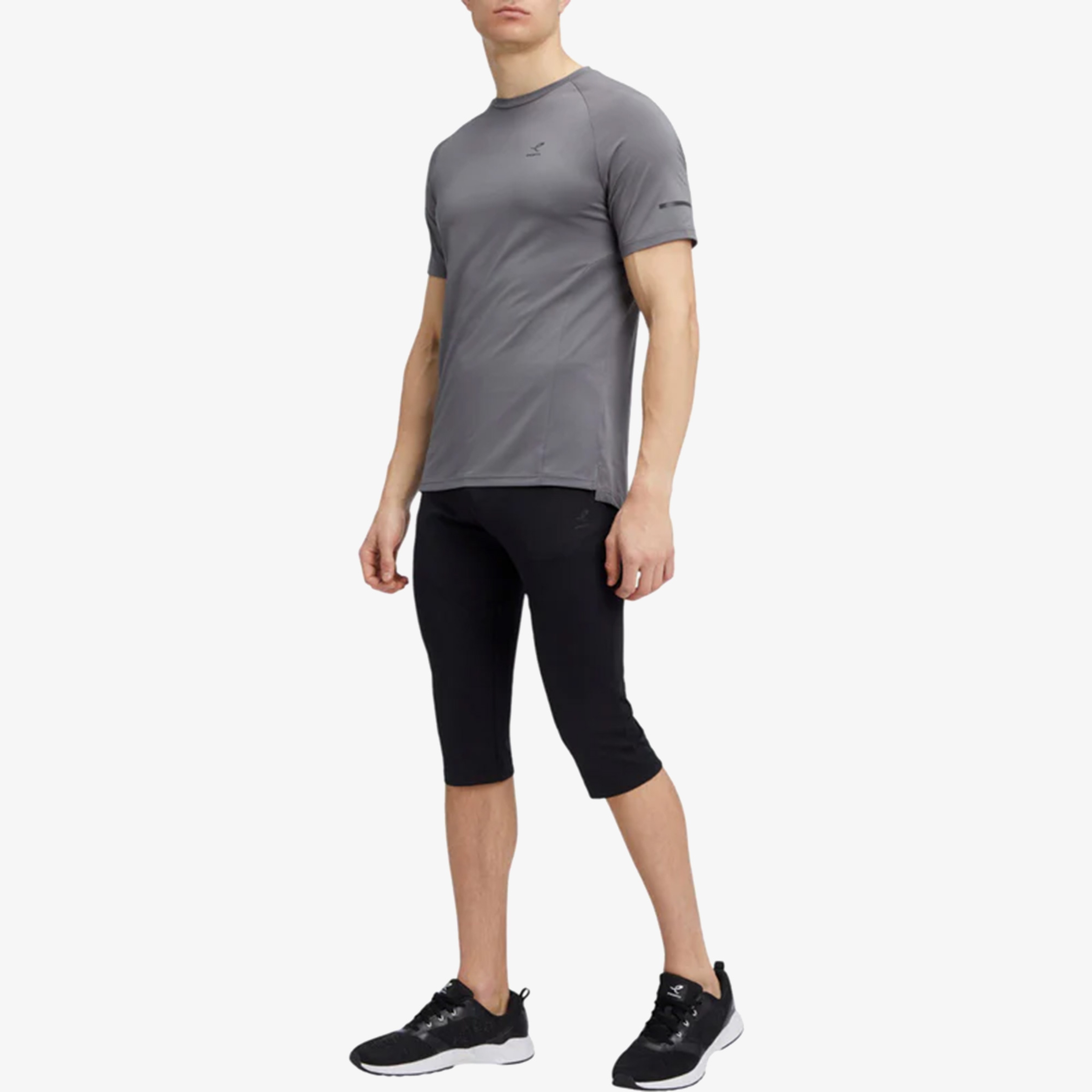 Energetics Ellazor S/S Erkek Gri Koşu T-Shirt