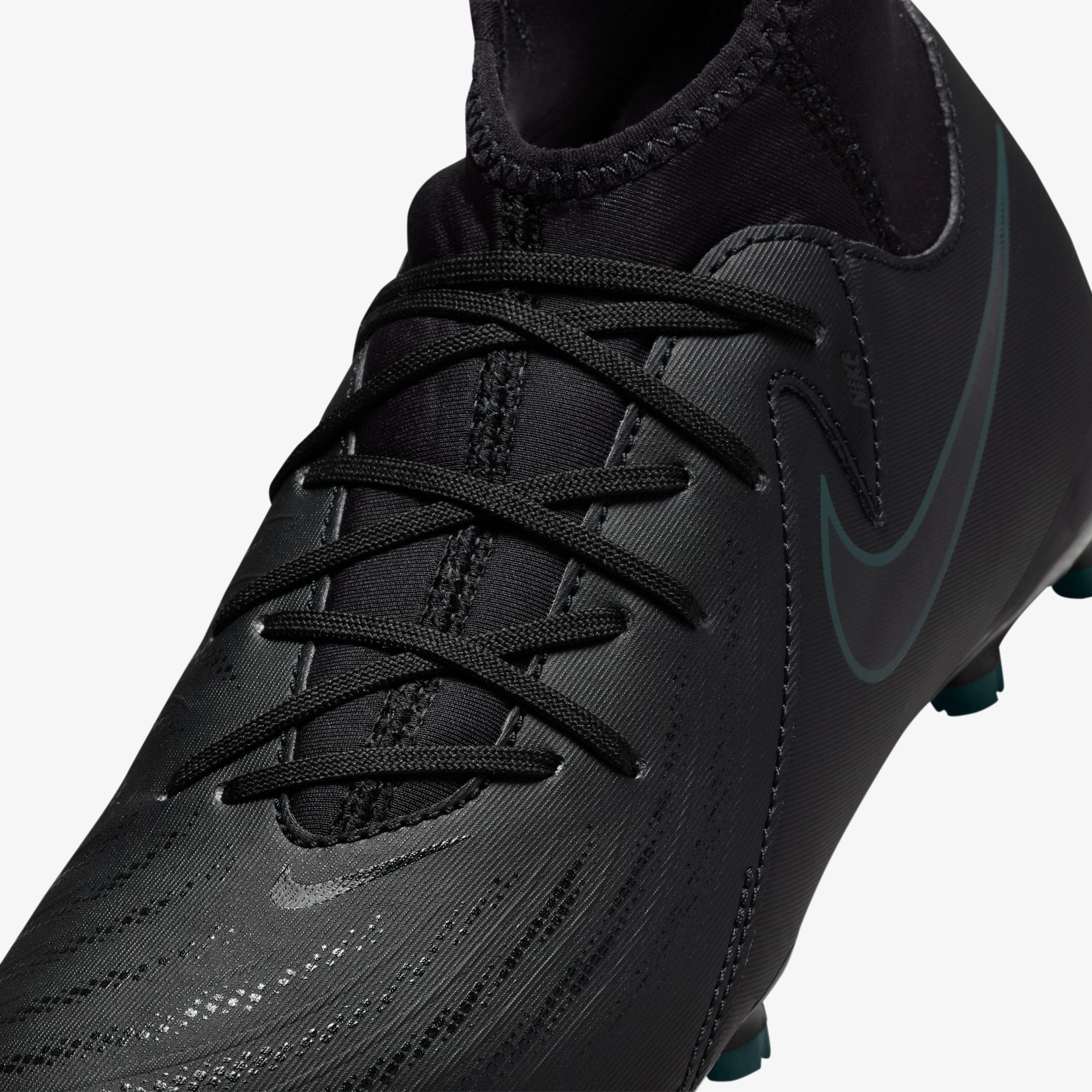 Nike Phatom Luna II Çocuk Siyah Bilekli Çim Saha Kramponu