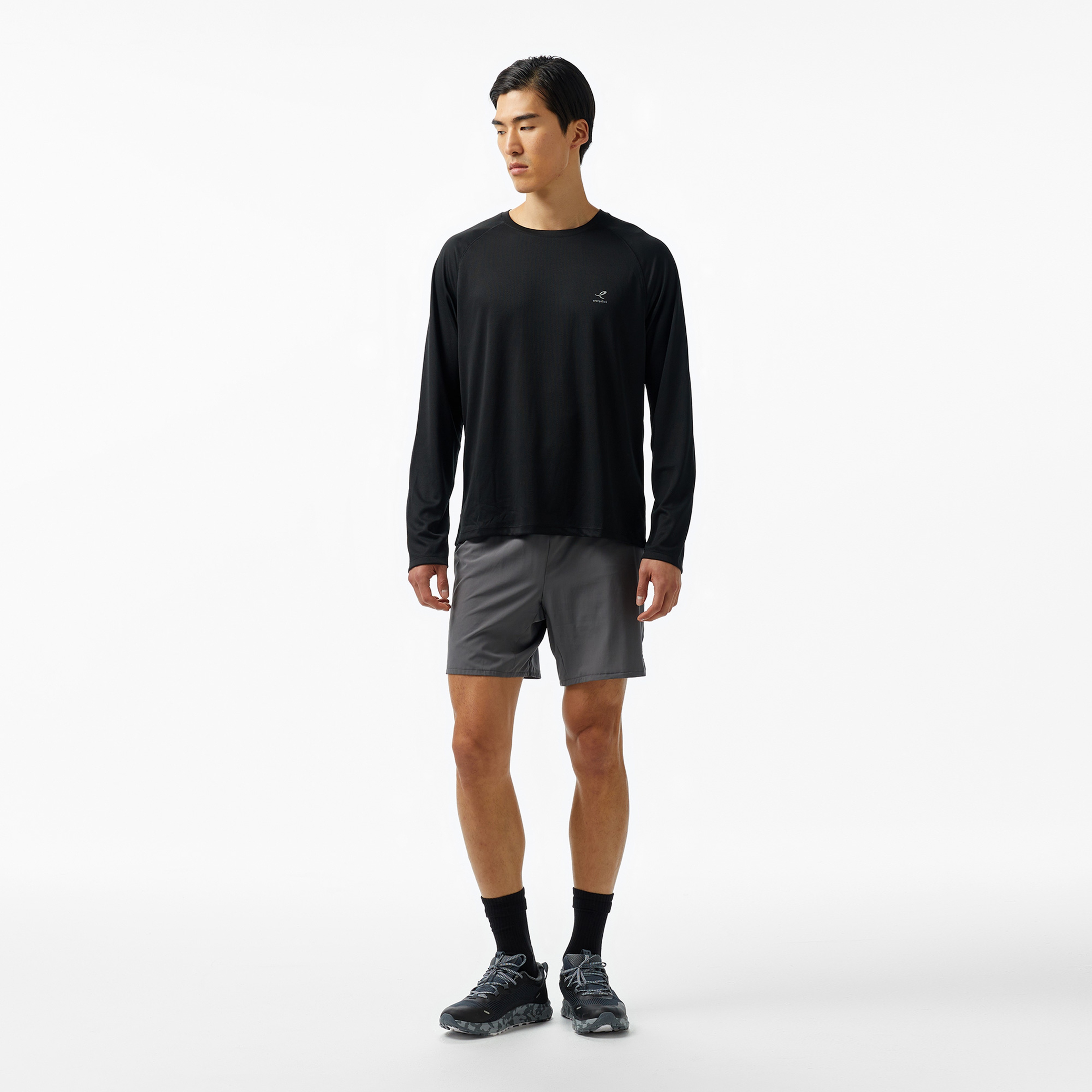 Energetics Casper V Erkek Gri Koşu Şortu