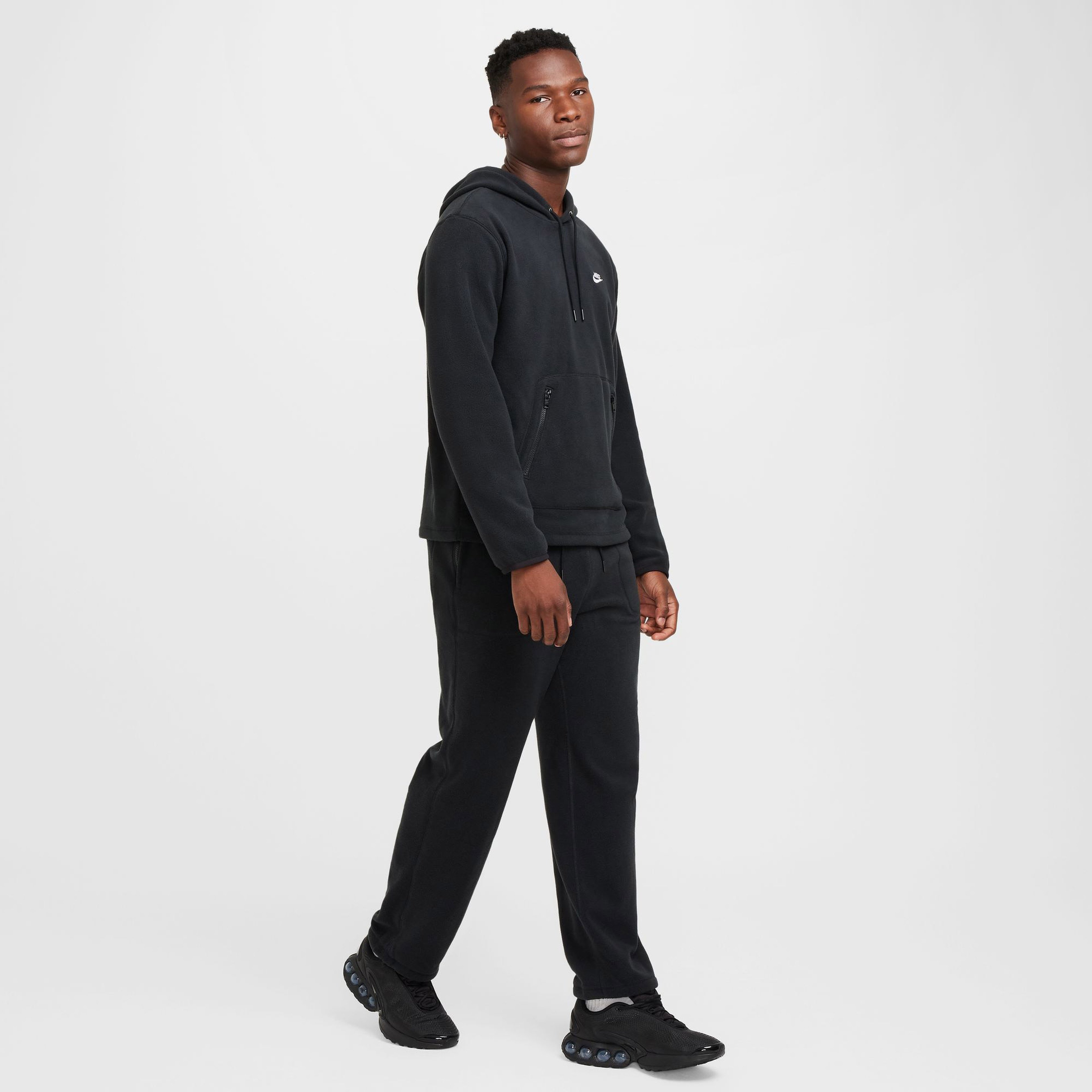 Nike Club Winterized Pullover Erkek Siyah Günlük Sweatshirt