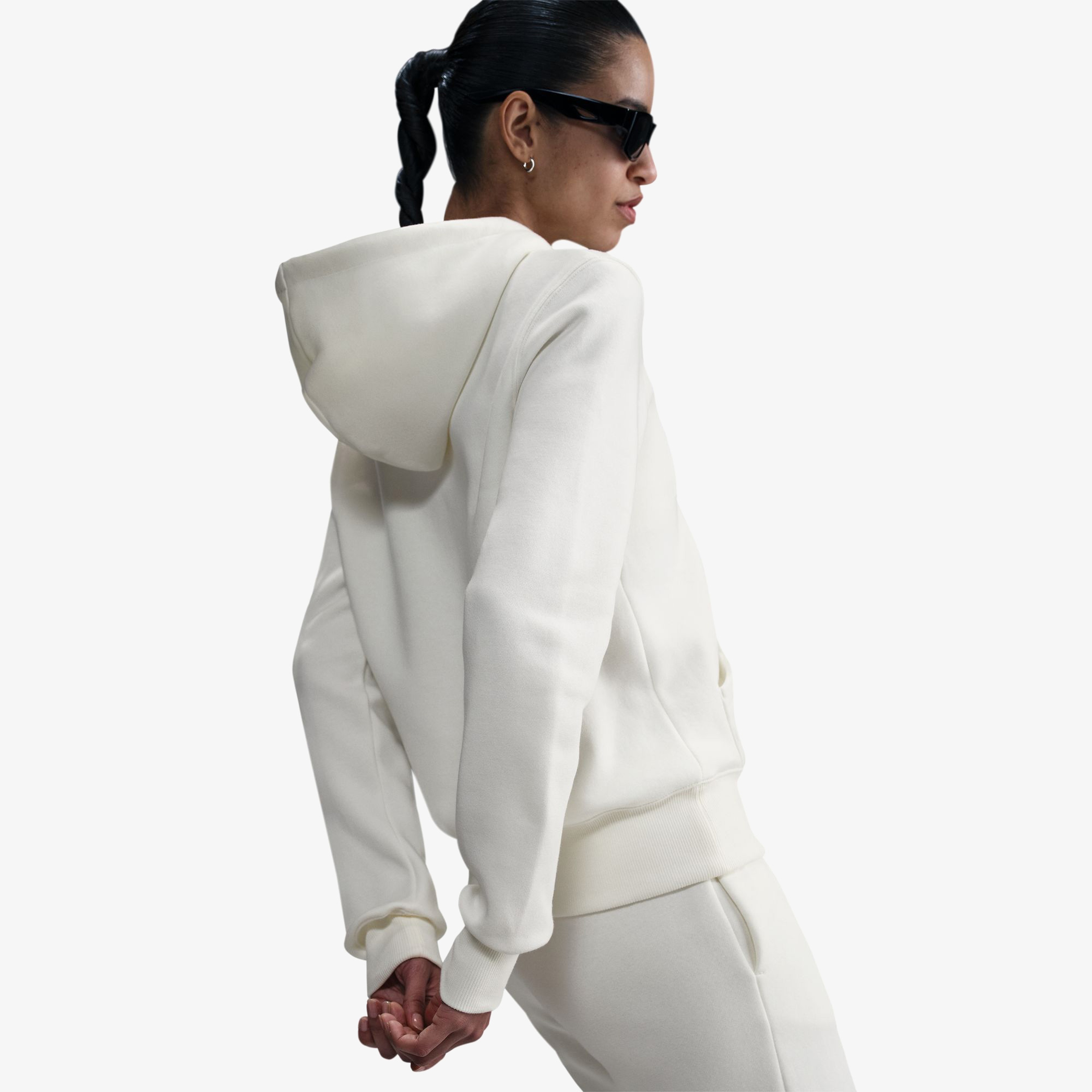 Nike Sportswear Phoenix Fleece Kadın Beyaz Sweatshirt