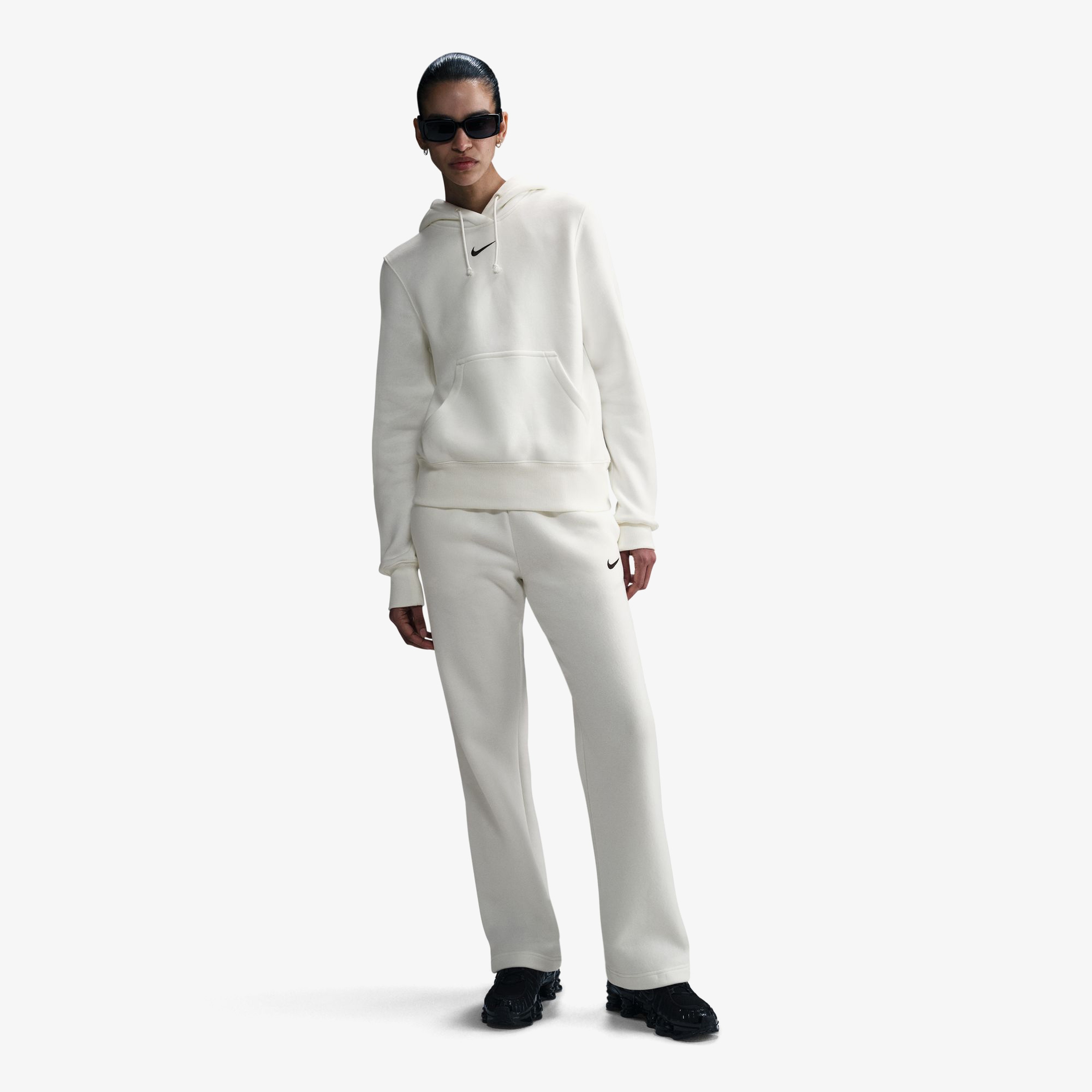 Nike Sportswear Phoenix Fleece Kadın Beyaz Sweatshirt