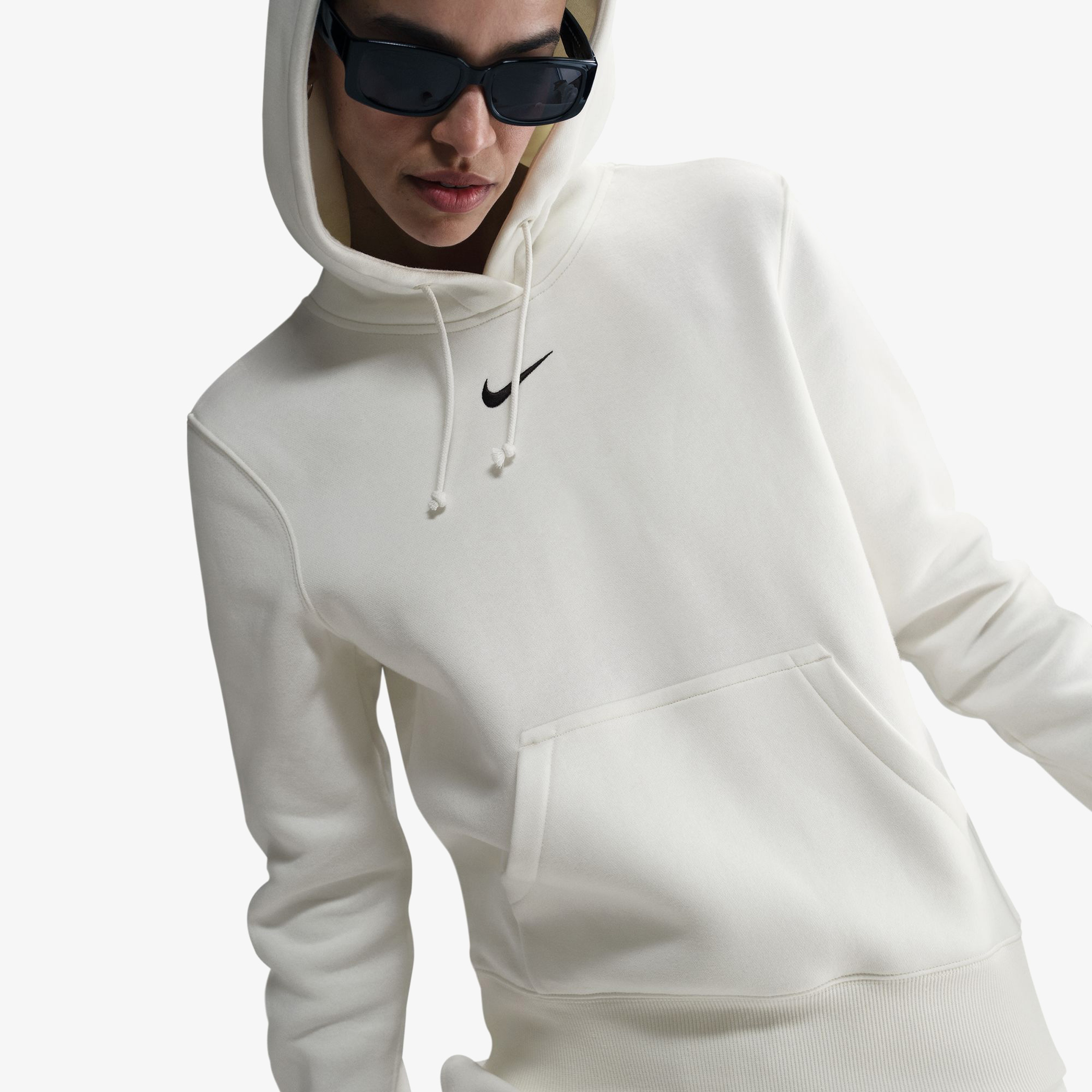 Nike Sportswear Phoenix Fleece Kadın Beyaz Sweatshirt