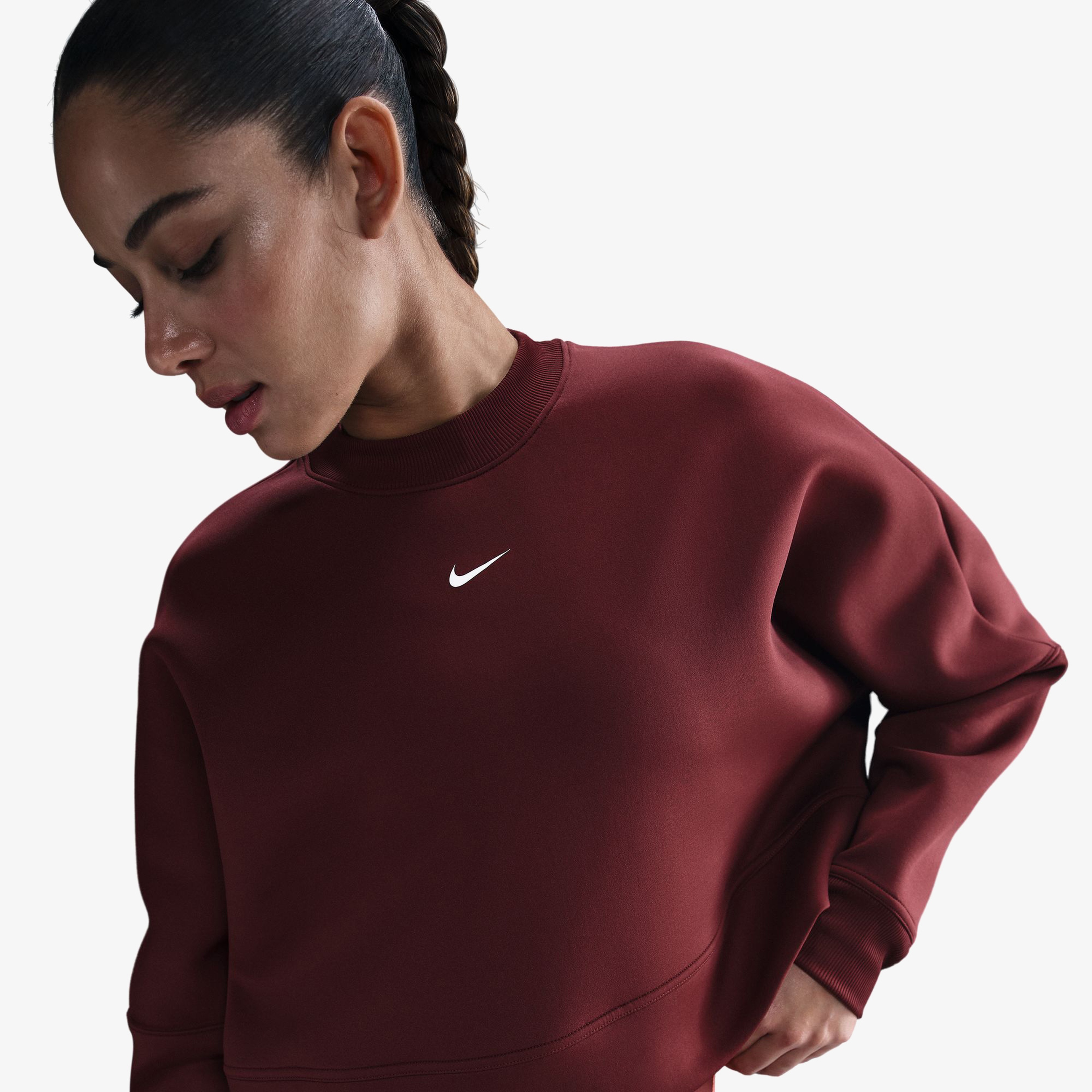 Nike Prima Kadın Bordo Sweatshirt
