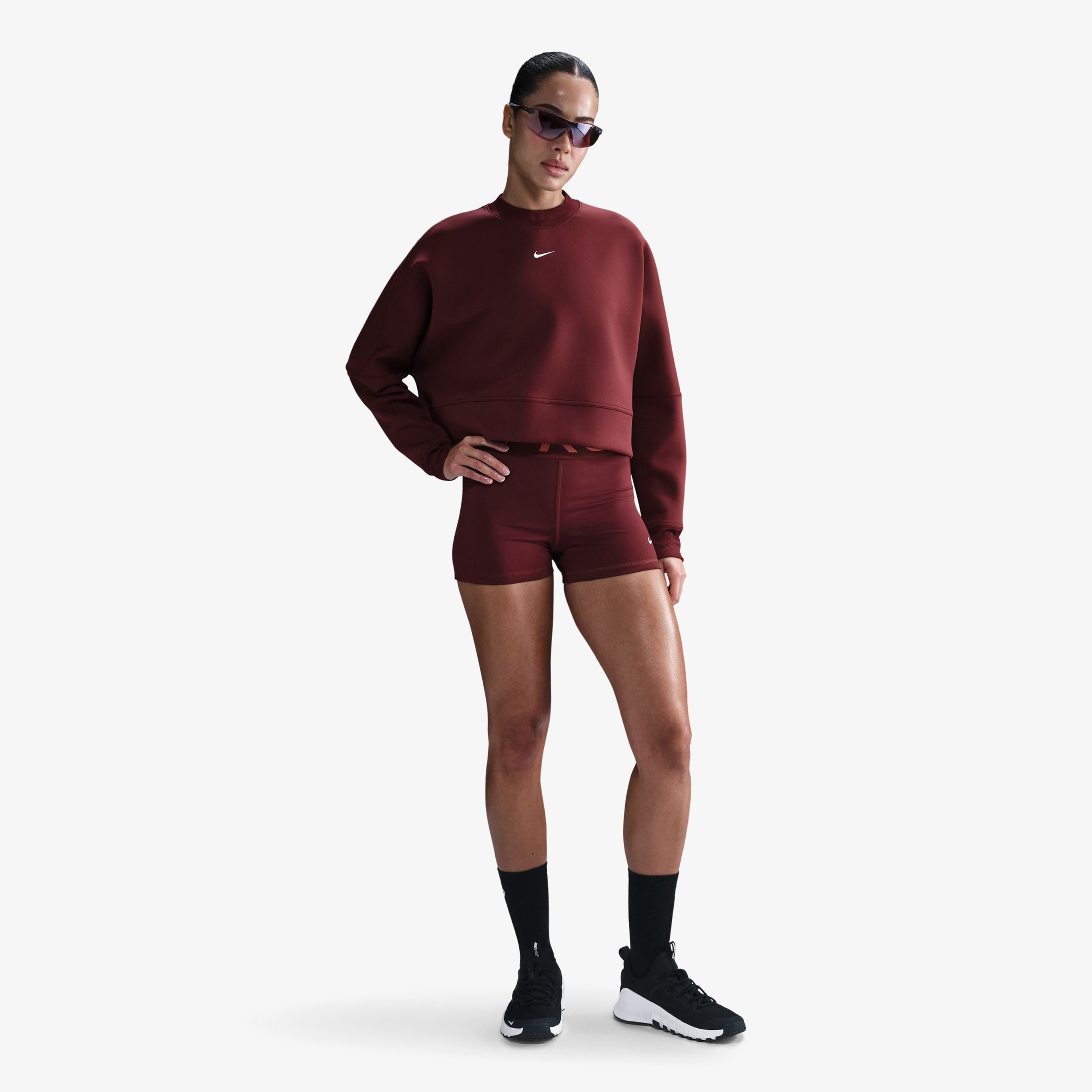 Nike Prima Kadın Bordo Sweatshirt