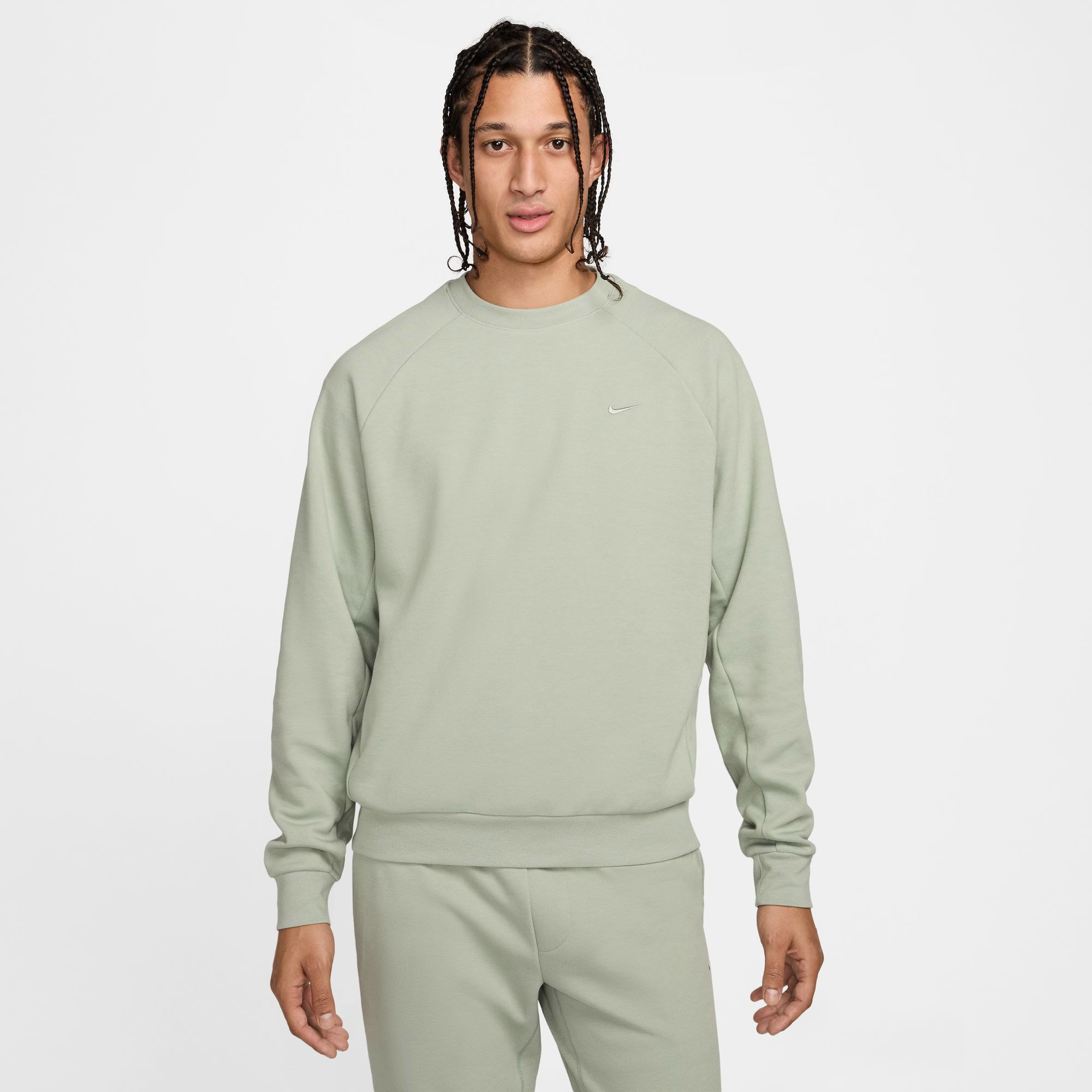 Nike Primary Fleece Erkek Yeşil Günlük Sweatshirt