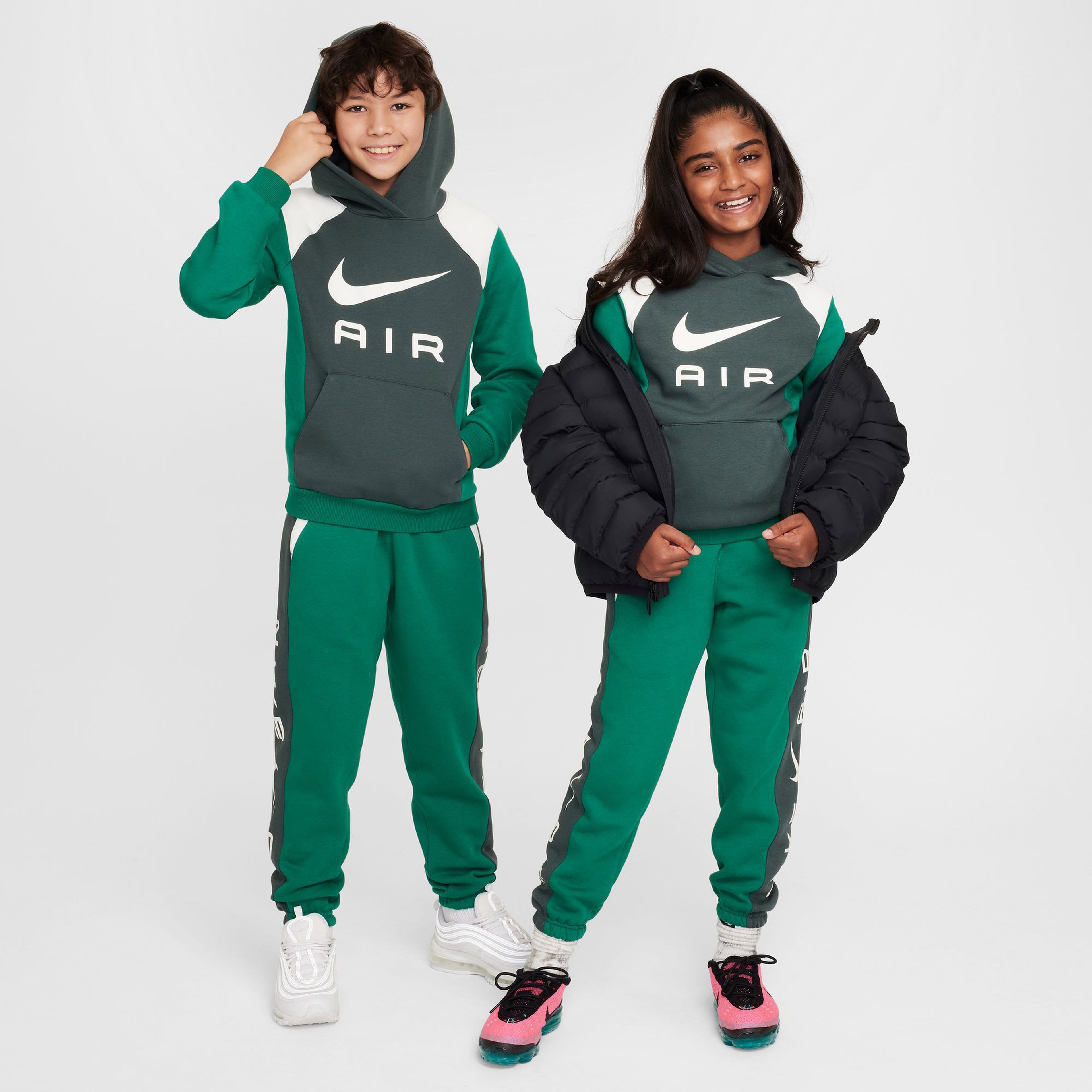 Nike Air Pullover Çocuk Yeşil Günlük Sweatshirt