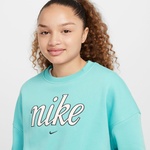 Nike Sportswear Club Fleece Boxy Essentials Çocuk Yeşil Günlük Sweatshirt