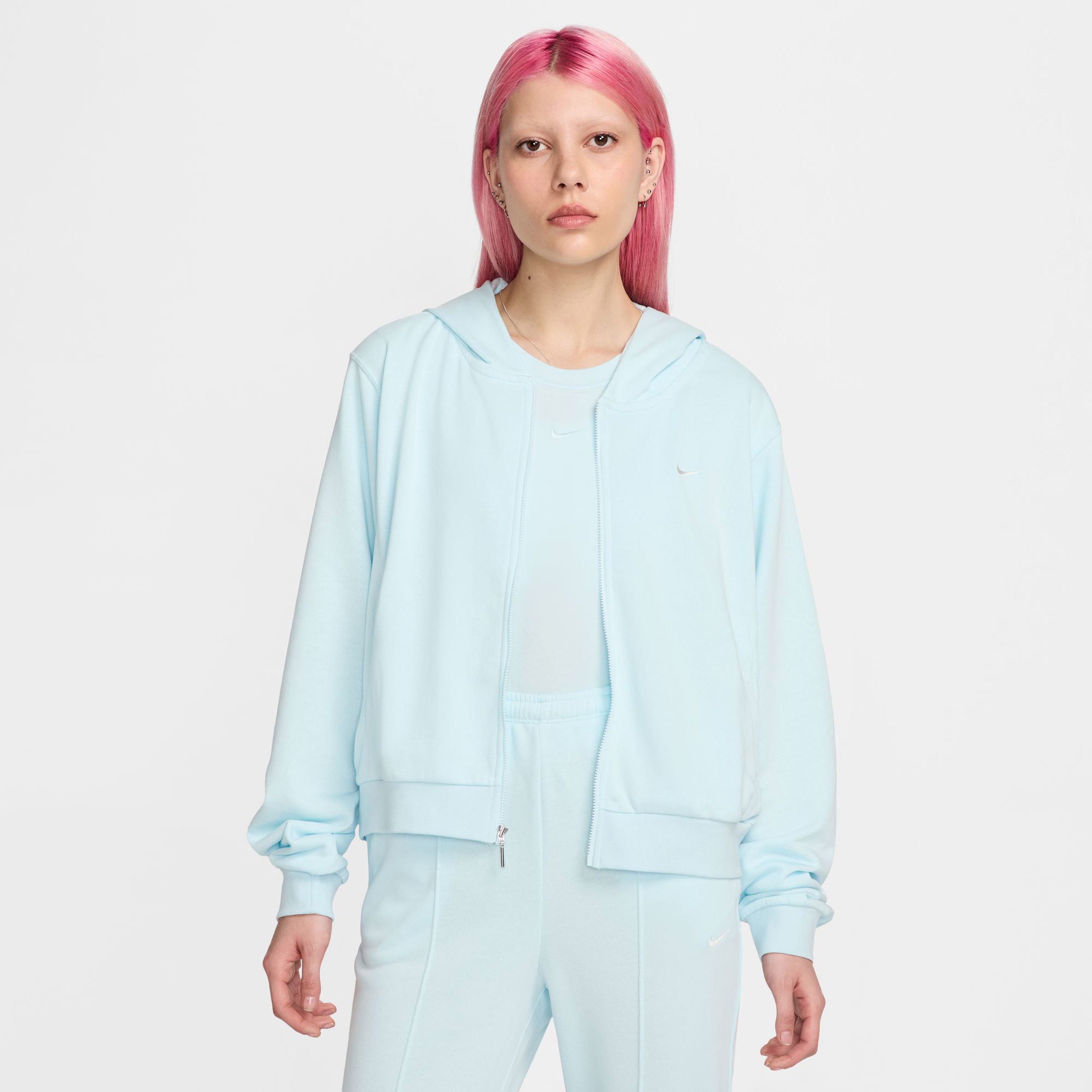 Nike Sportswear Chill Terry Kadın Mavi Günlük Sweatshirt