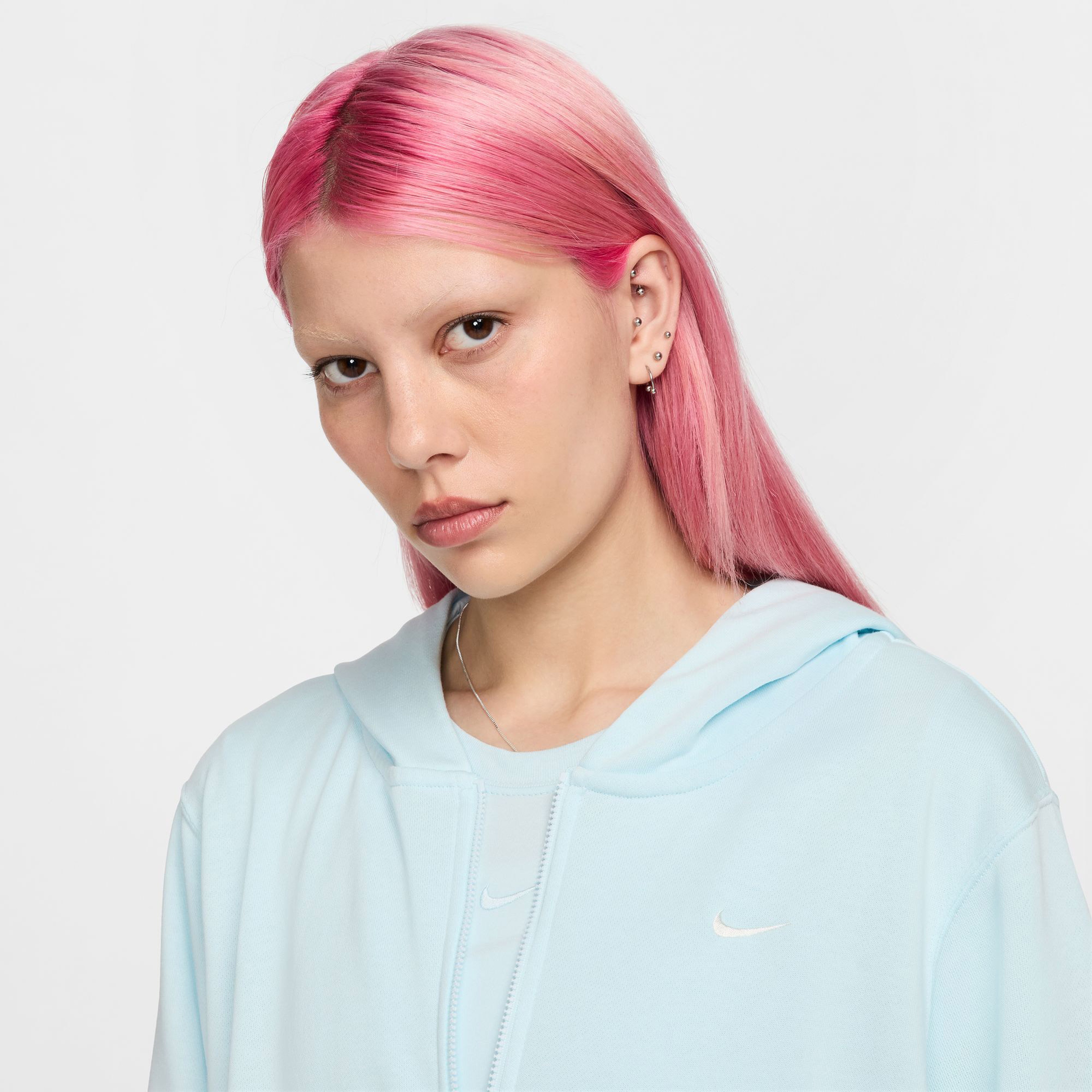 Nike Sportswear Chill Terry Kadın Mavi Günlük Sweatshirt