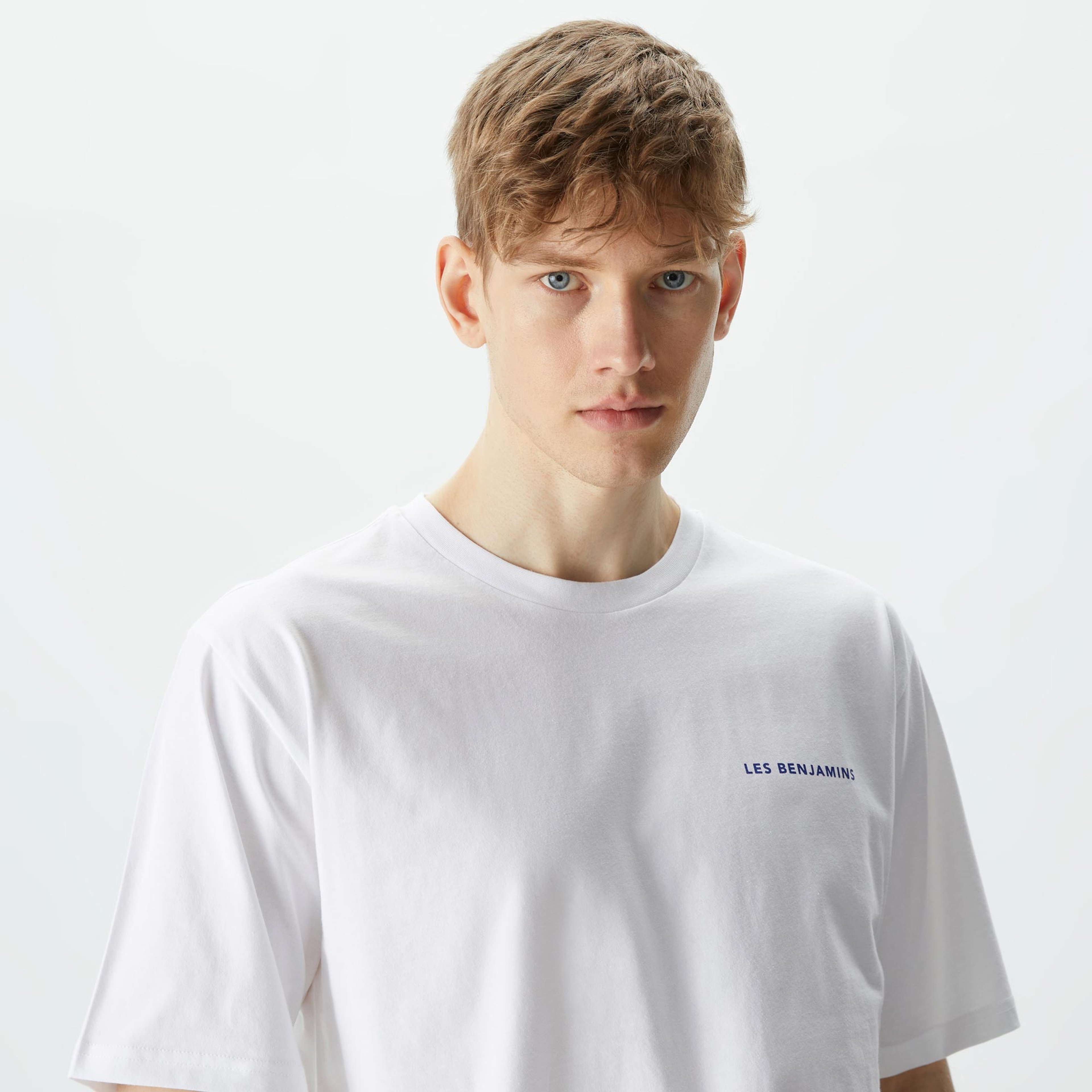 Les Benjamins Kısmet 703 Erkek Beyaz T-Shirt