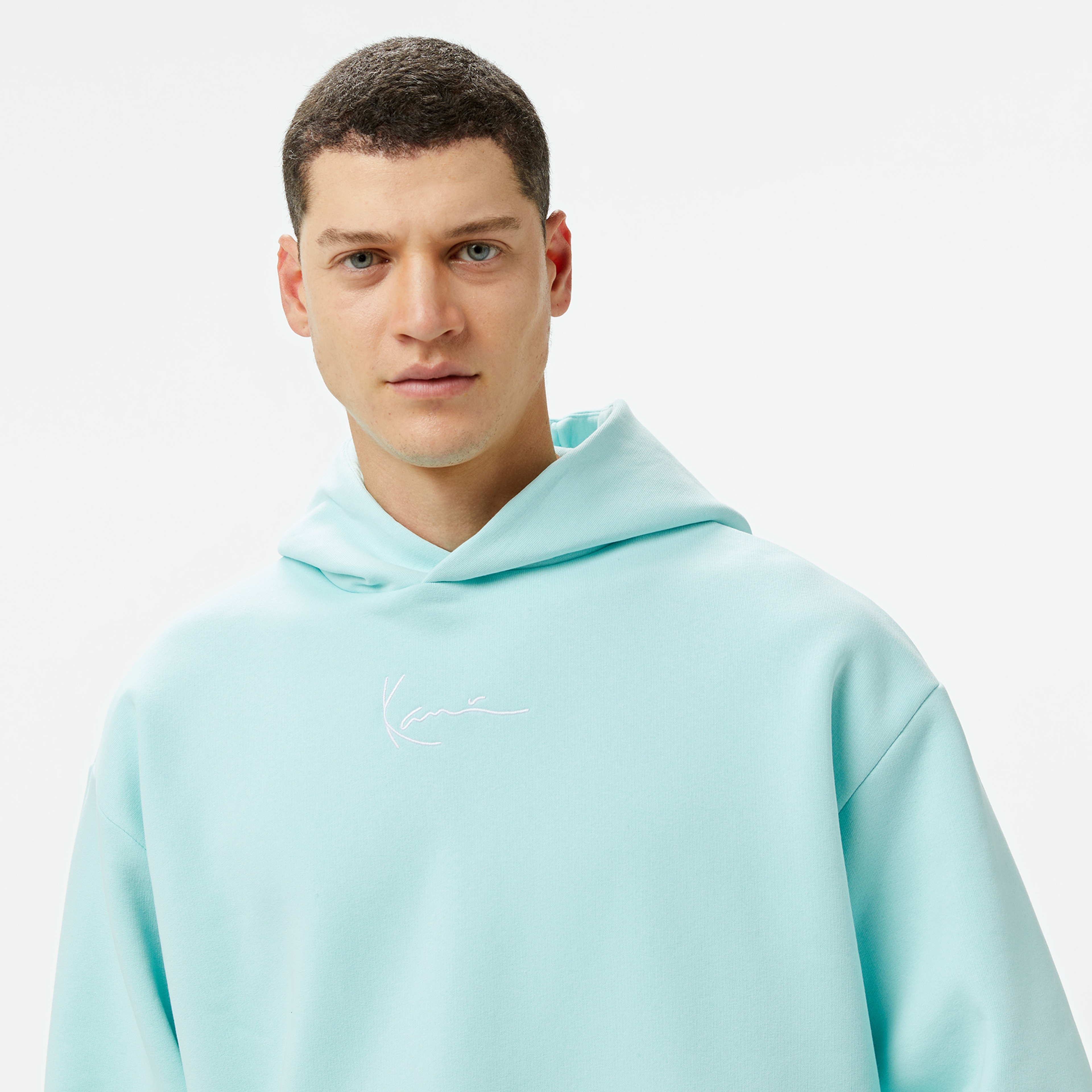Karl Kani Small Signature Essential Os  Erkek Turkuaz Hoodie