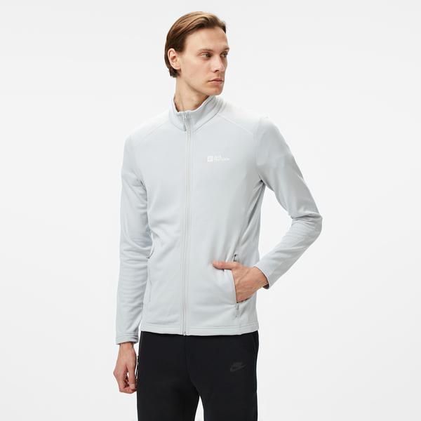 Jack Wolfskin Fleece Erkek Gri Ceket