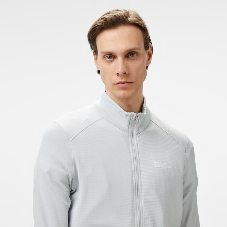 Jack Wolfskin Fleece Erkek Gri Ceket