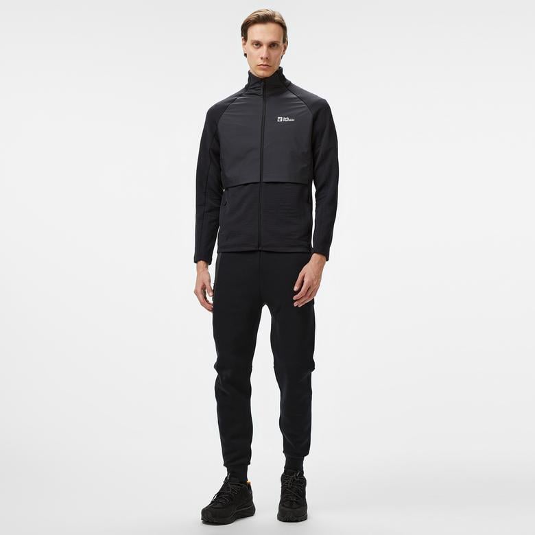 Jack Wolfskin Fleece Erkek Siyah Ceket