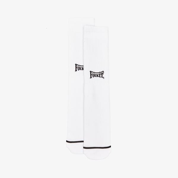 HUF Arched Fuck It Crew Erkek Beyaz Çorap