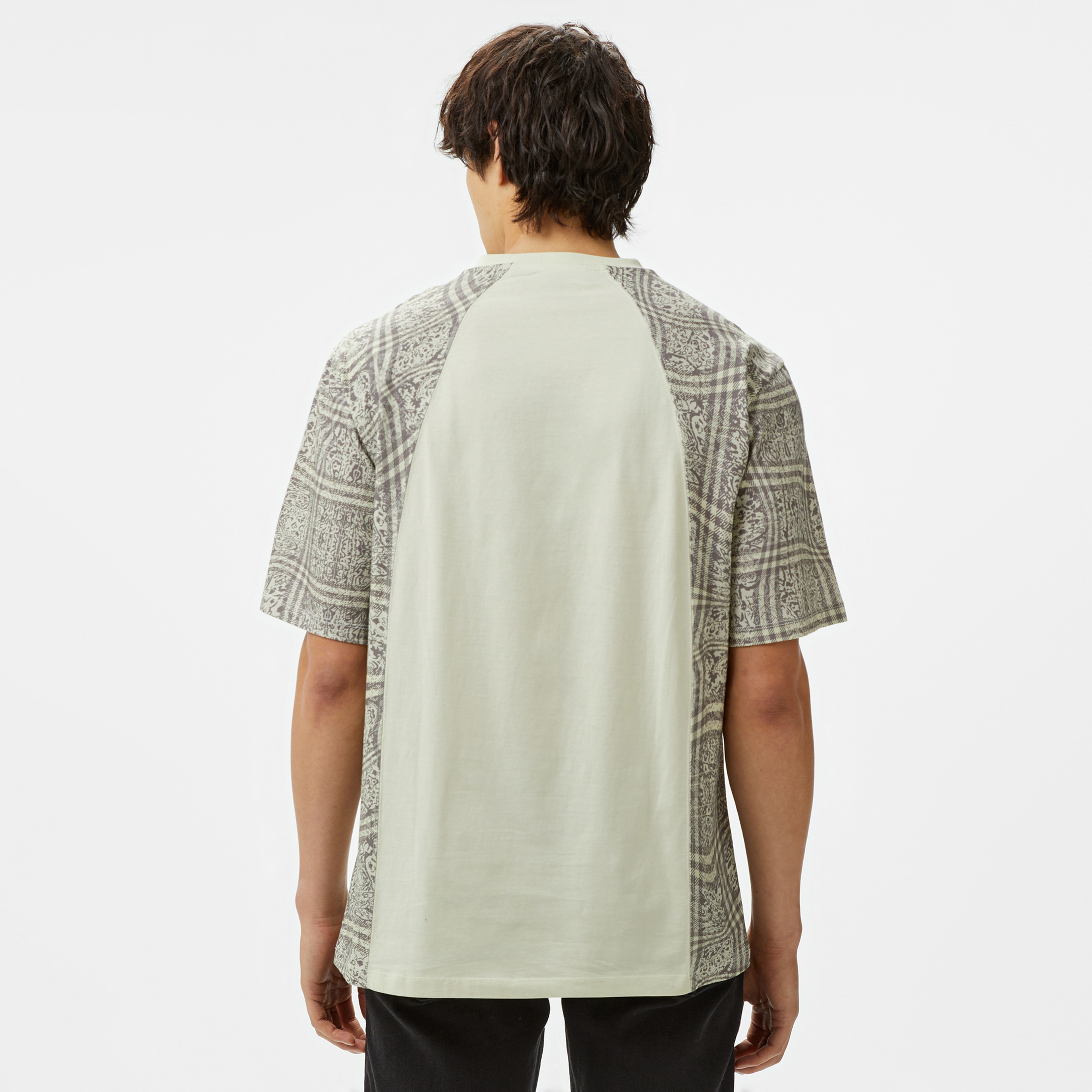 Les Benjamins Oversize 024 Erkek Gri T-Shirt