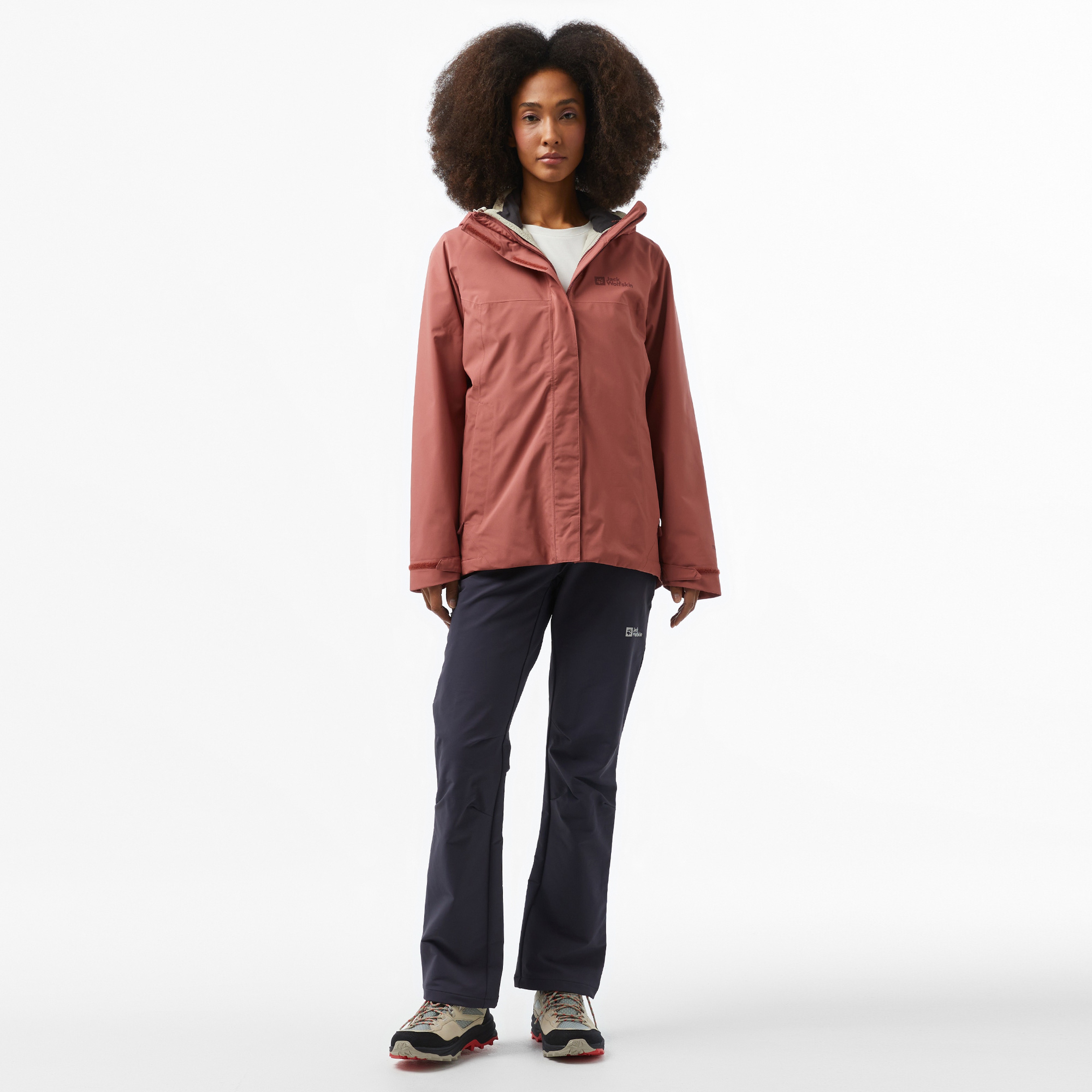 Jack Wolfskin Texapore 3İn1 Kadın Kırmızı Ceket