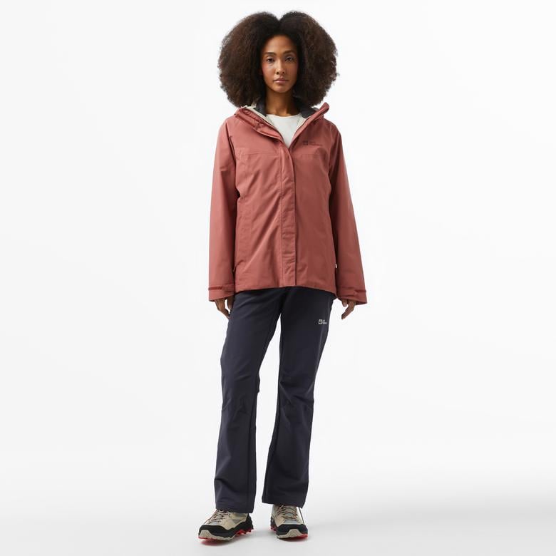Jack Wolfskin Texapore 3İn1 Kadın Kırmızı Ceket