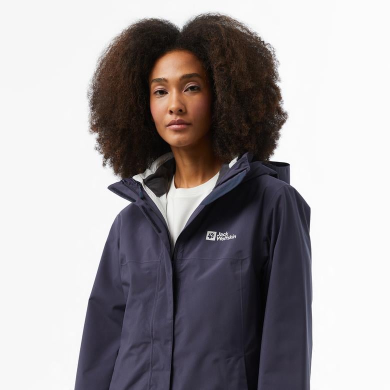 Jack Wolfskin Texapore 3İn1 Kadın Gri Ceket