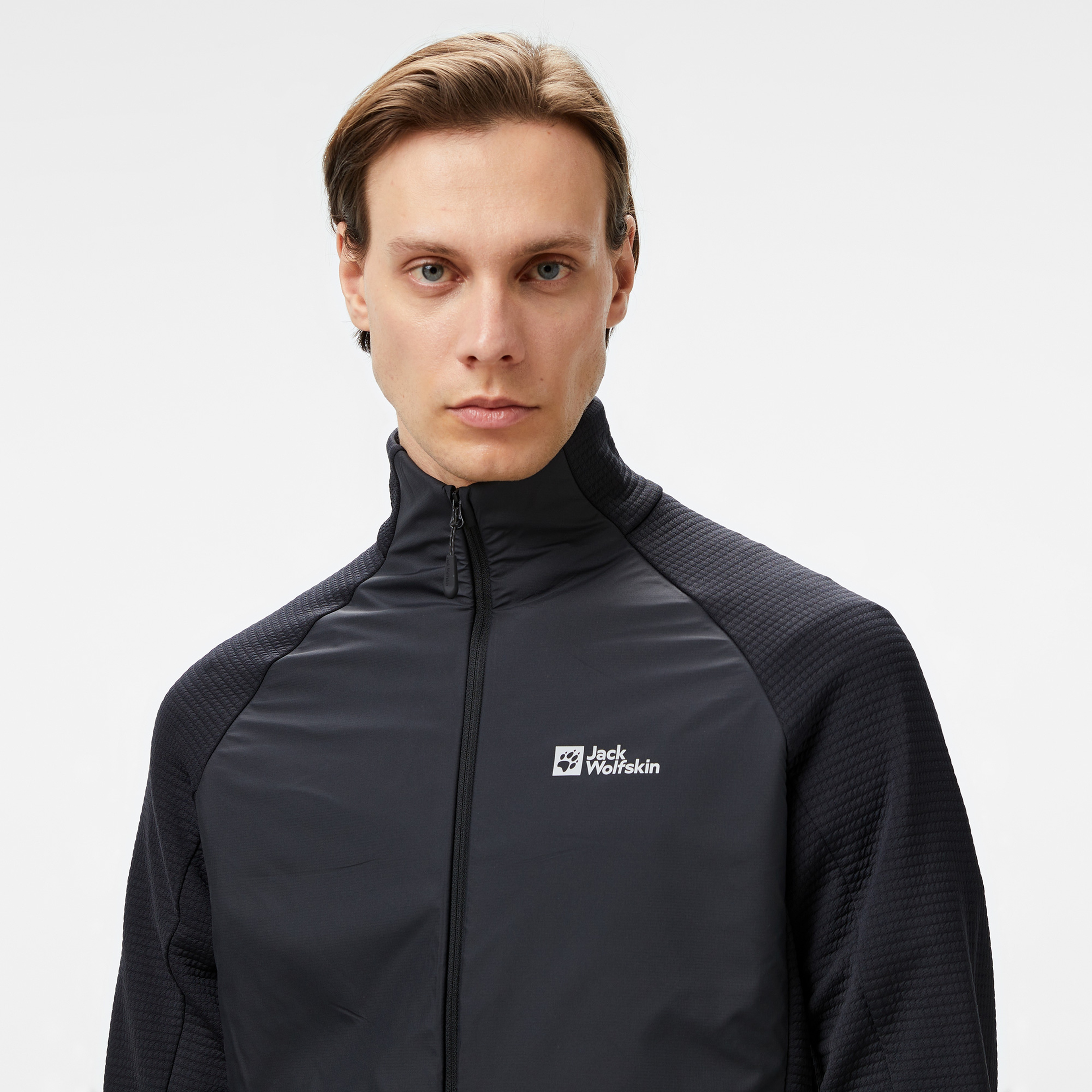 Jack Wolfskin Fleece Erkek Siyah Ceket