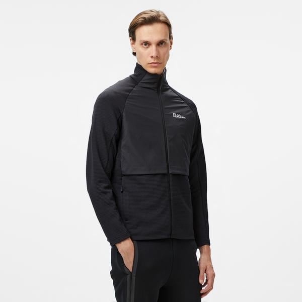 Jack Wolfskin Fleece Erkek Siyah Ceket