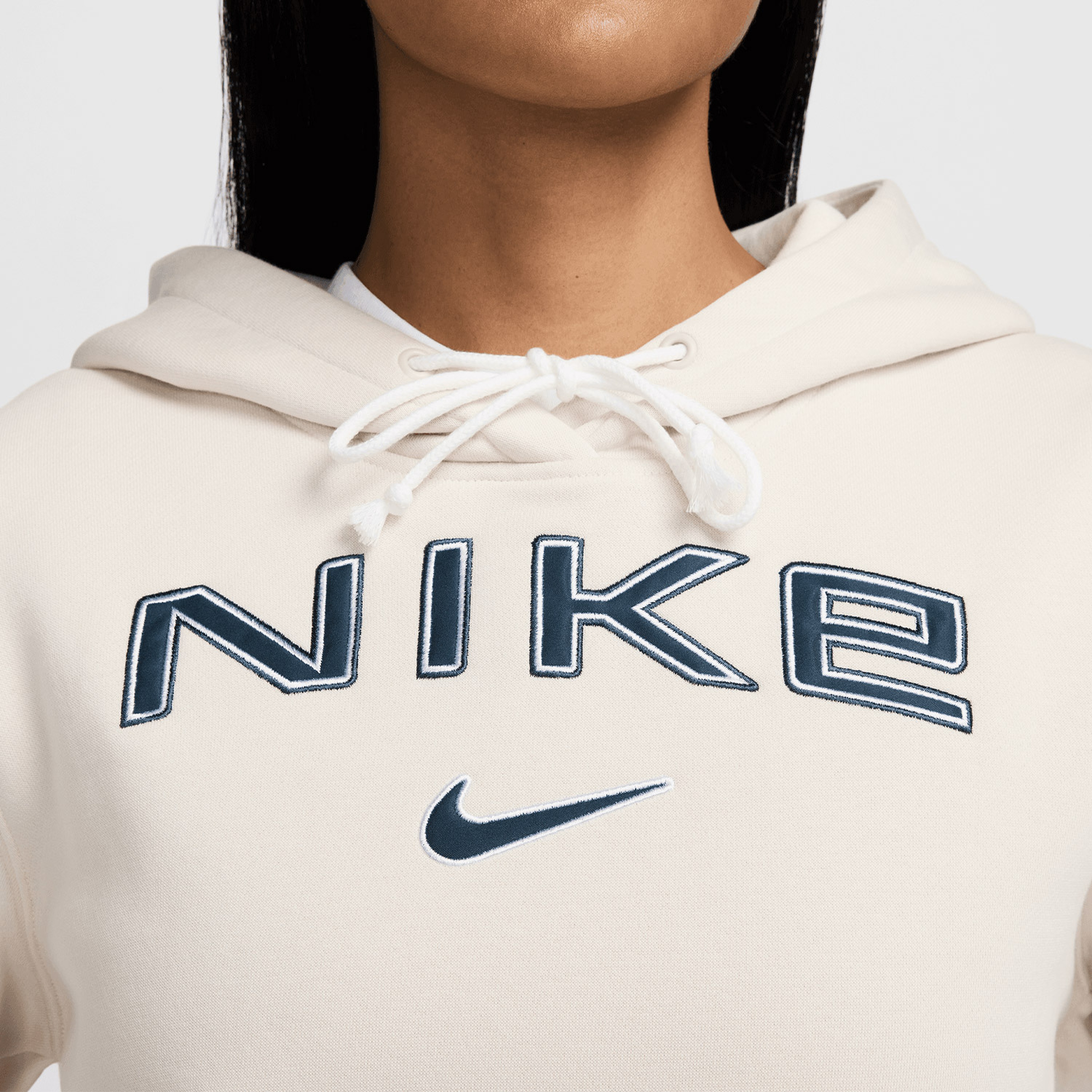 Nike Sportswear Phoenix Fleece Kadın Bej Sweatshirt