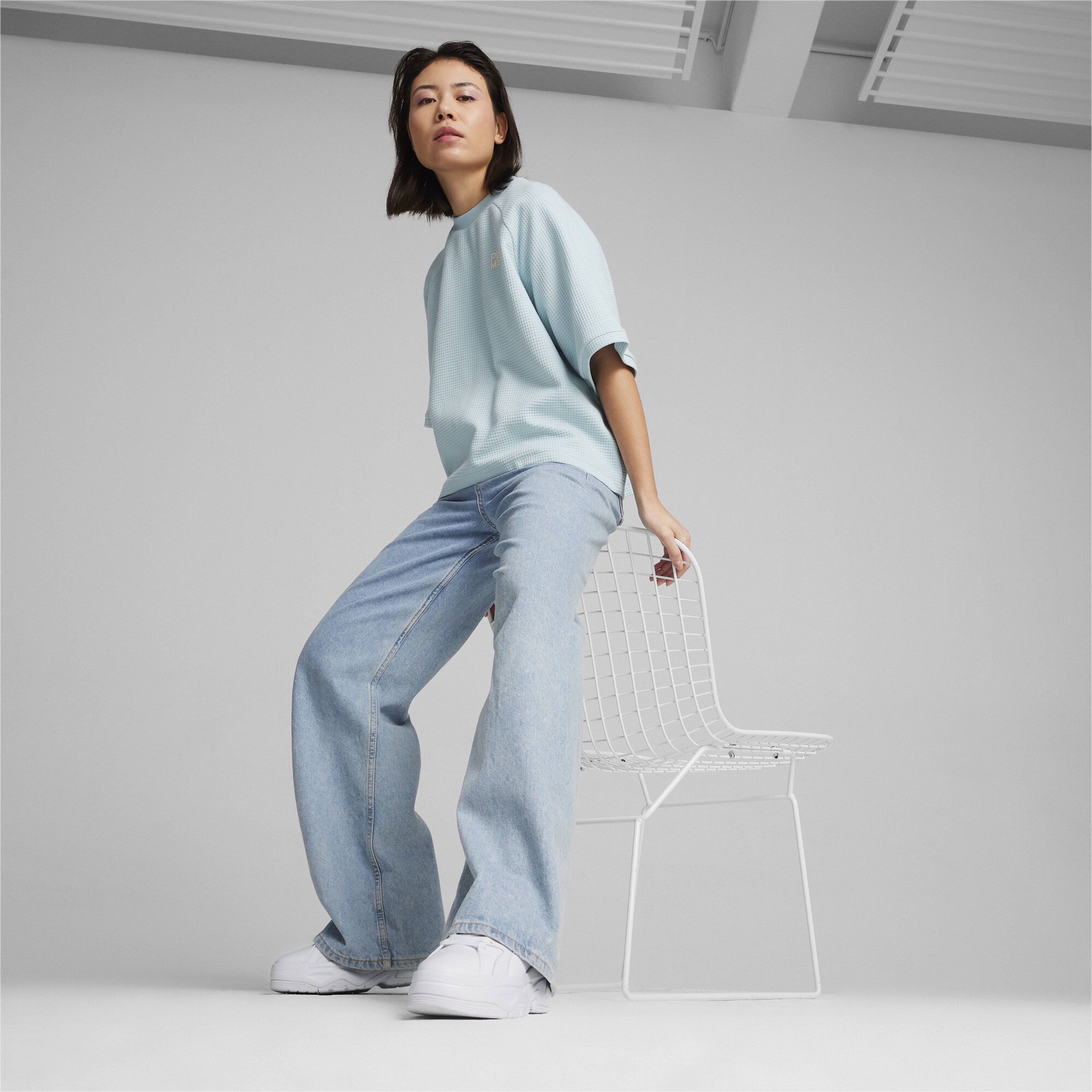 Puma Infuse Relaxed Kadın Turkuaz T-Shirt