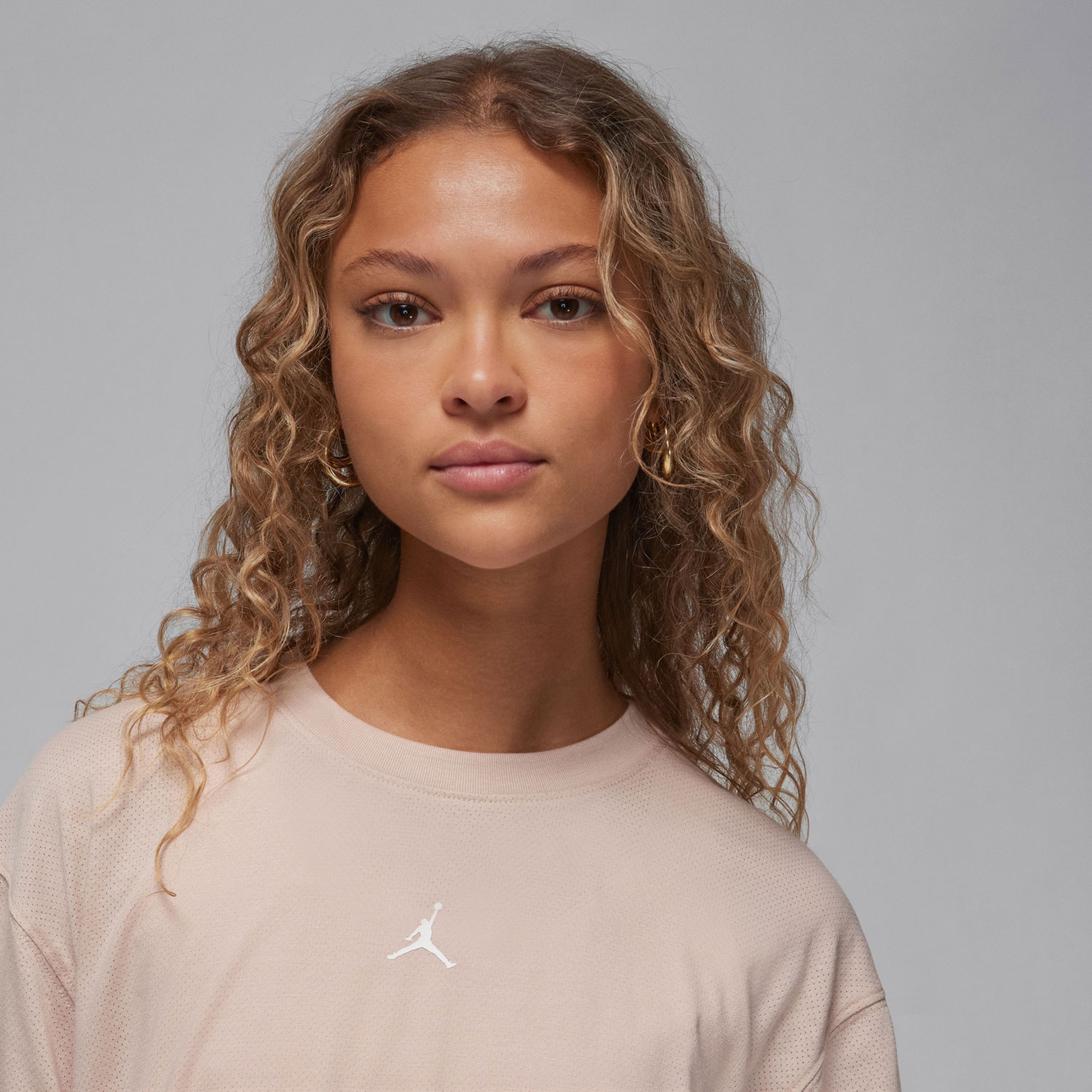 Jordan Sport Diamond Kadın Bej T-Shirt