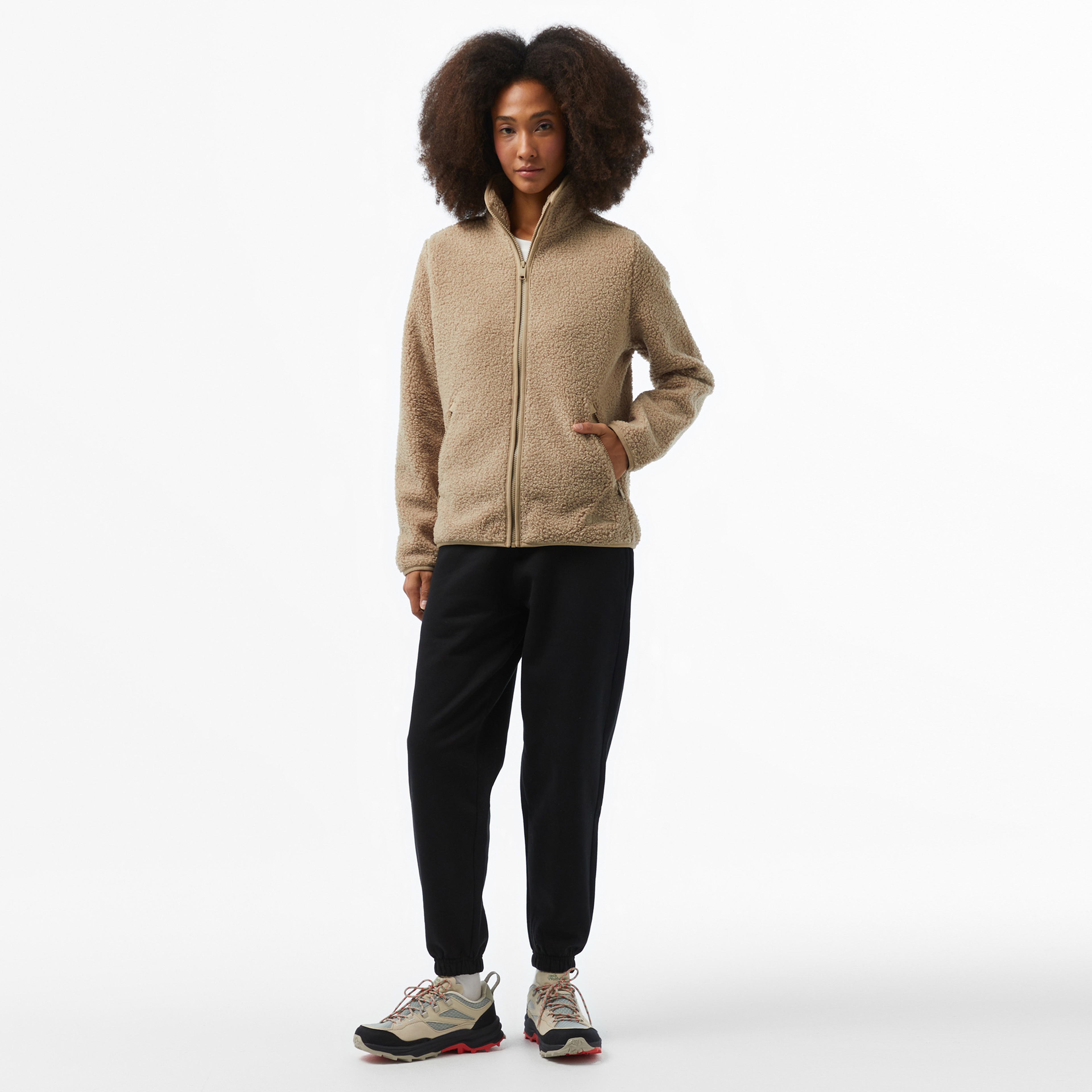 Jack Wolfskin Fleece Kadın Krem Ceket
