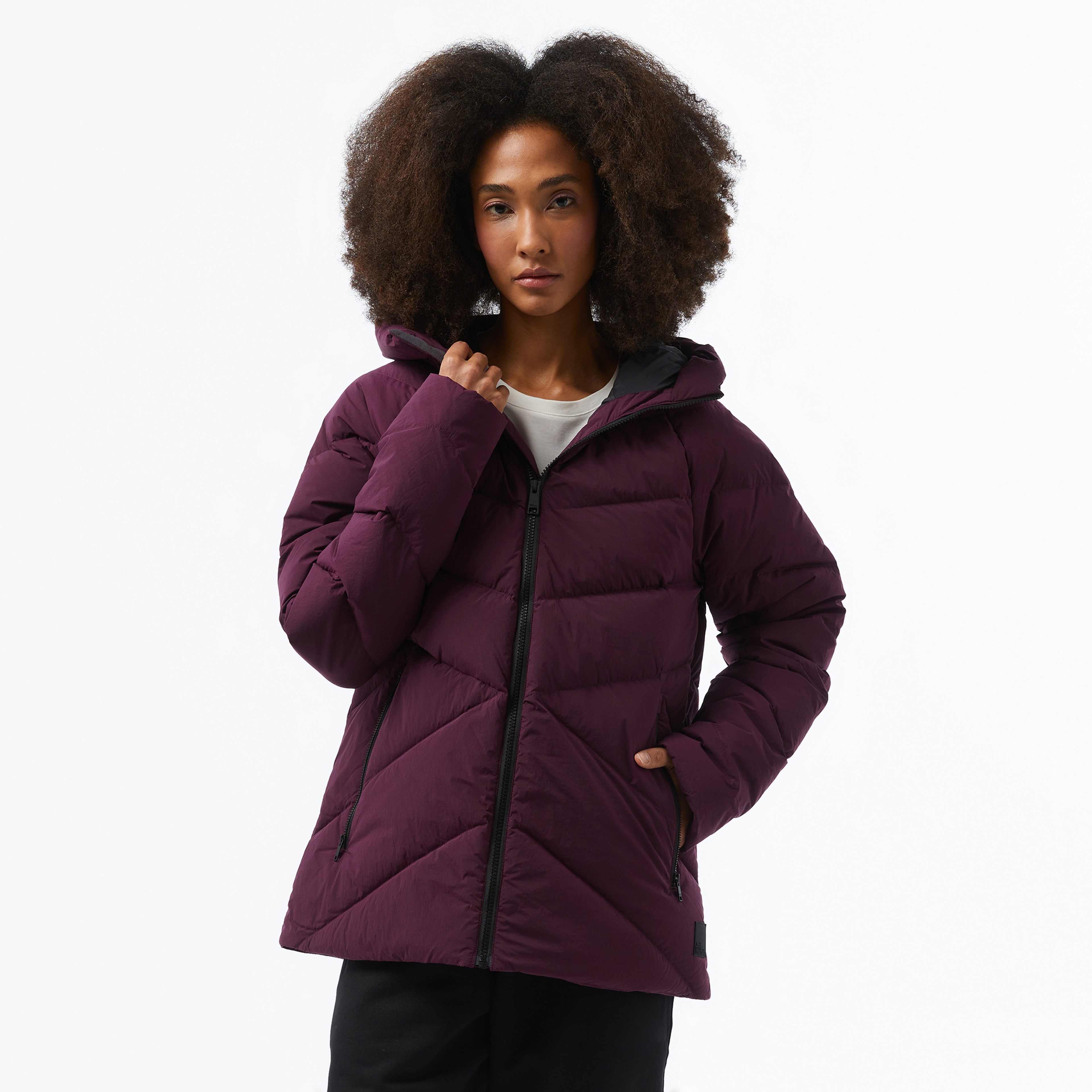 Jack Wolfskin Down insulated Kadın Bordo Mont