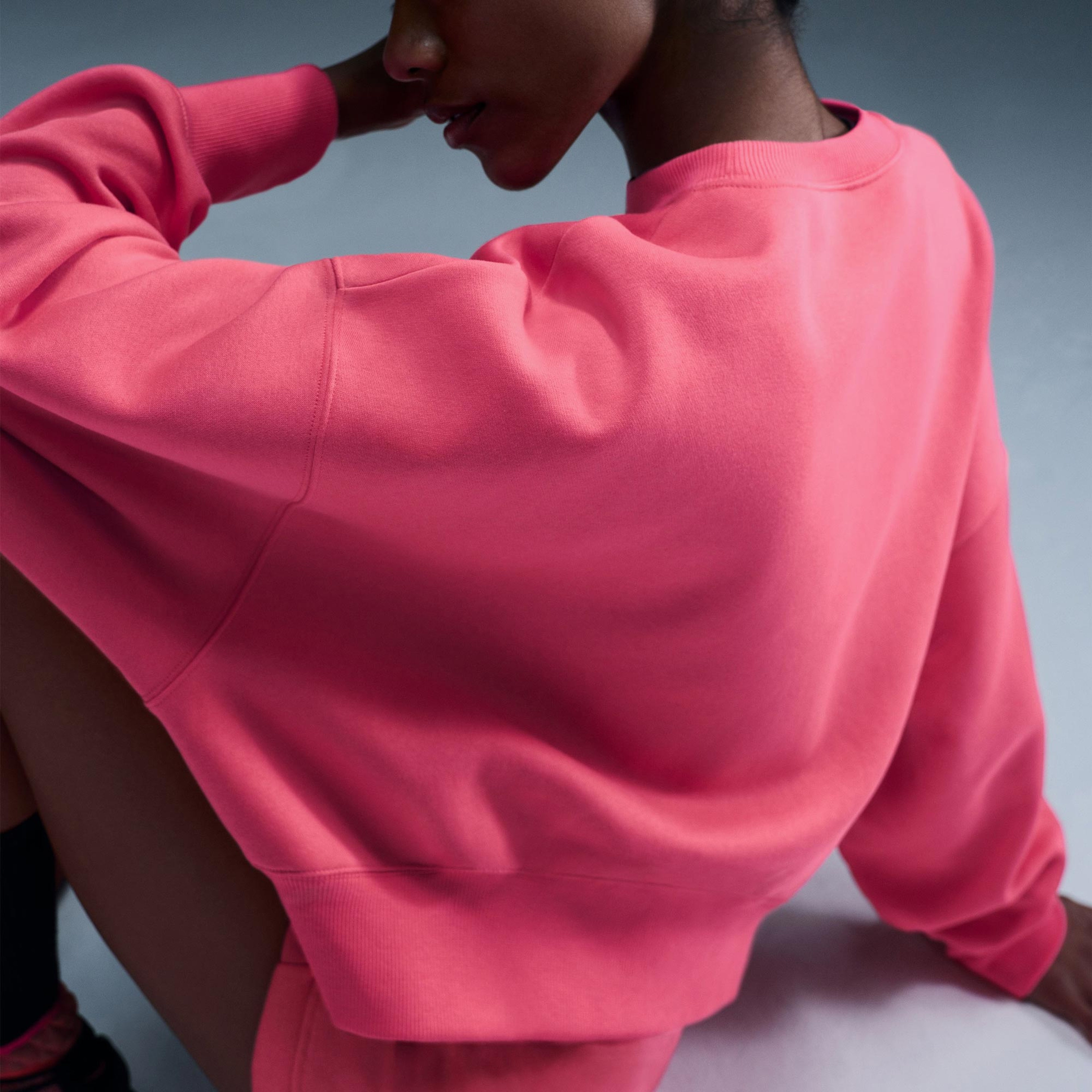 Nike Sportswear Phoenix Fleece Kadın Pembe Sweatshirt