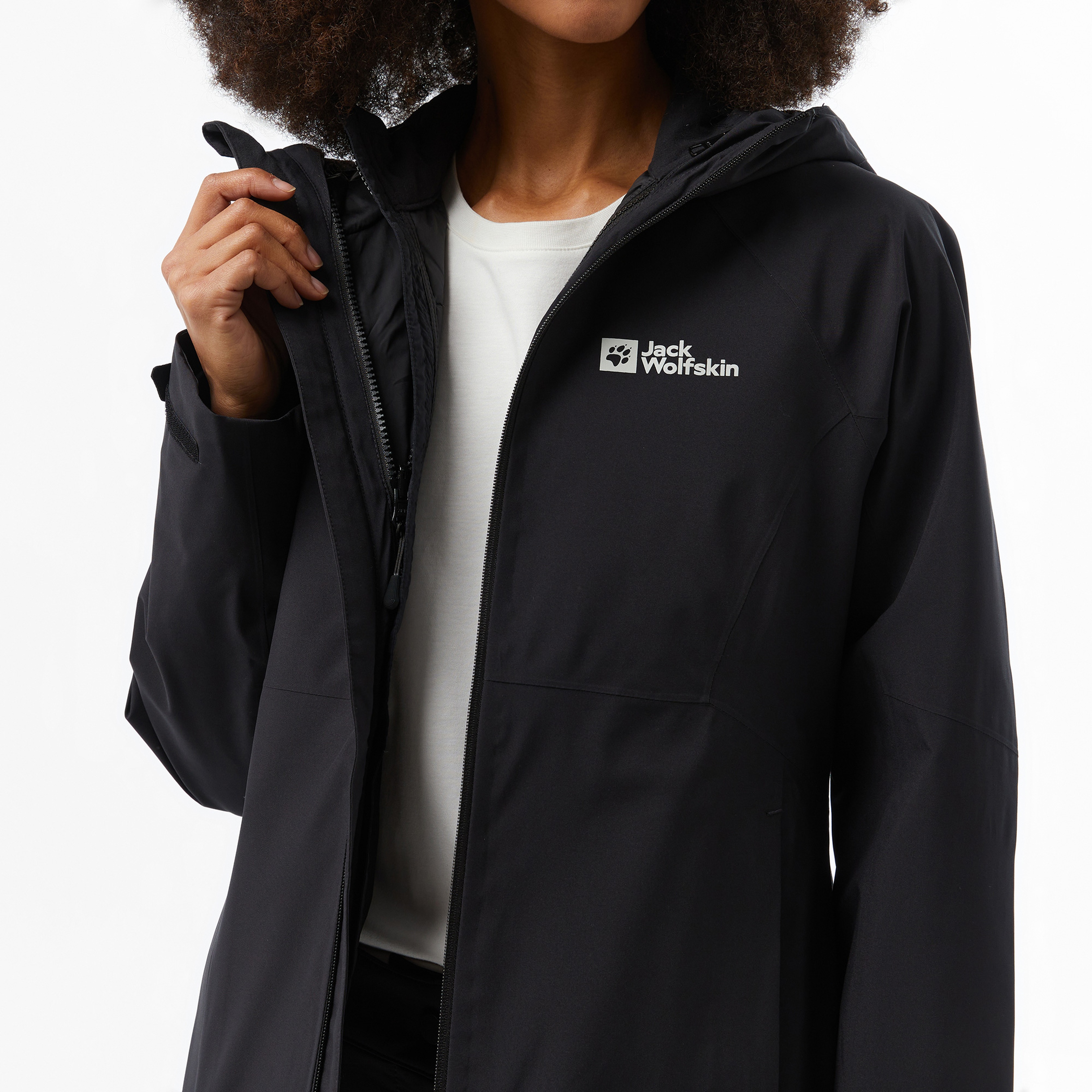 Jack Wolfskin Texapore 3İn1 Kadın Siyah Ceket