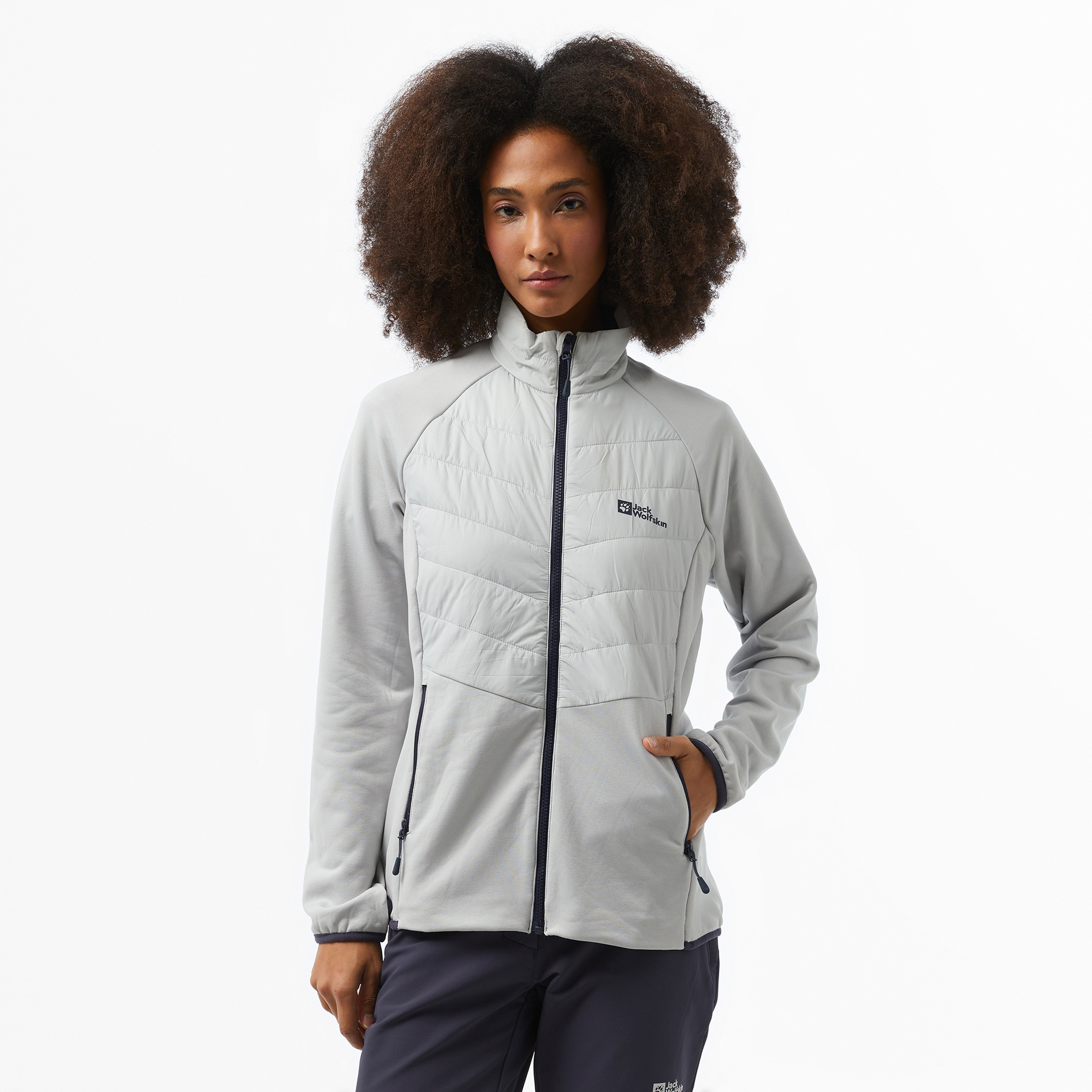 Jack Wolfskin Texapore 3İn1 Kadın Gri Ceket