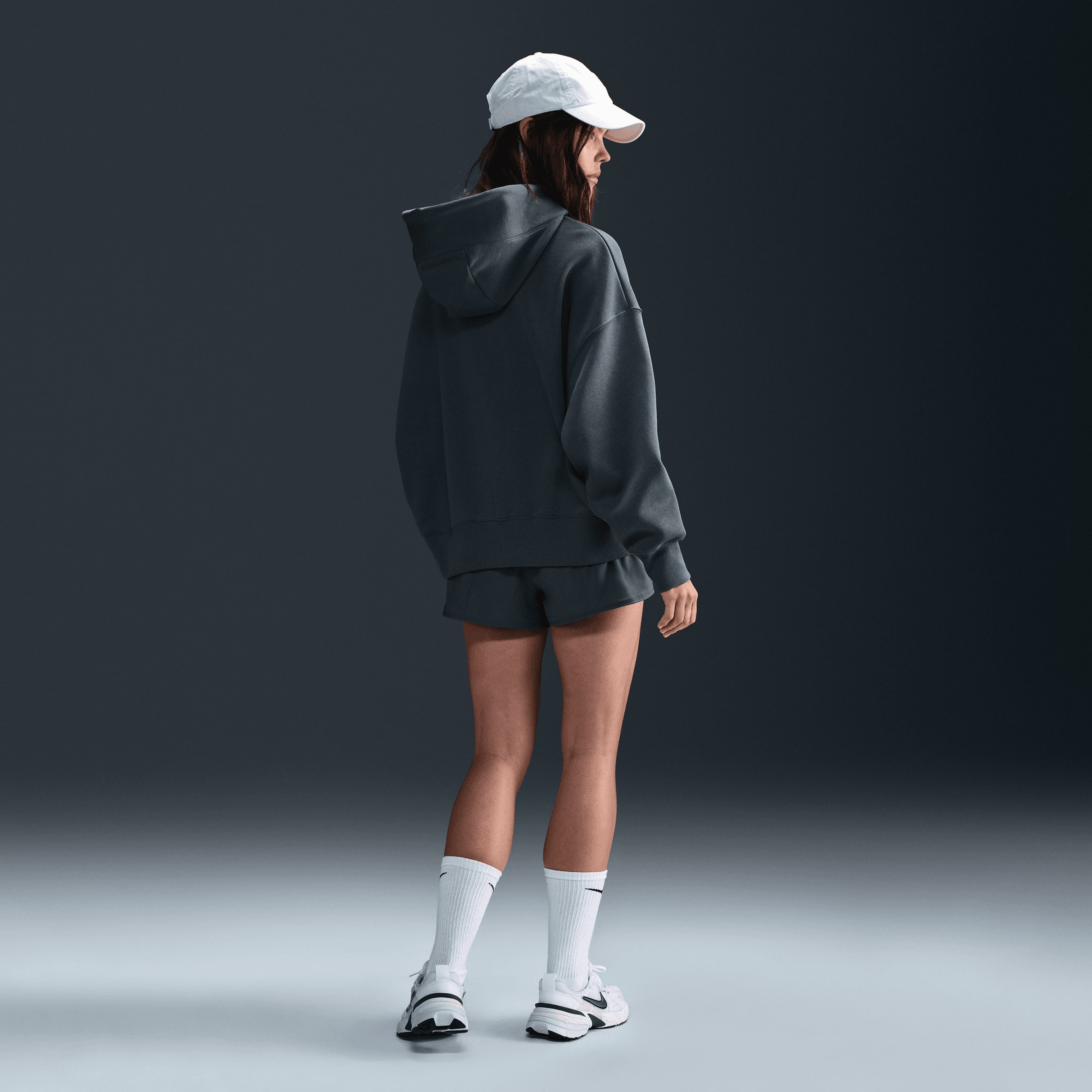 Nike Phoenix Fleece Oos Kadın Yeşil Sweatshirt
