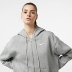 Nike Sportswear Phoenix Fleece Oversize Kadın Gri Eşofman Üstü