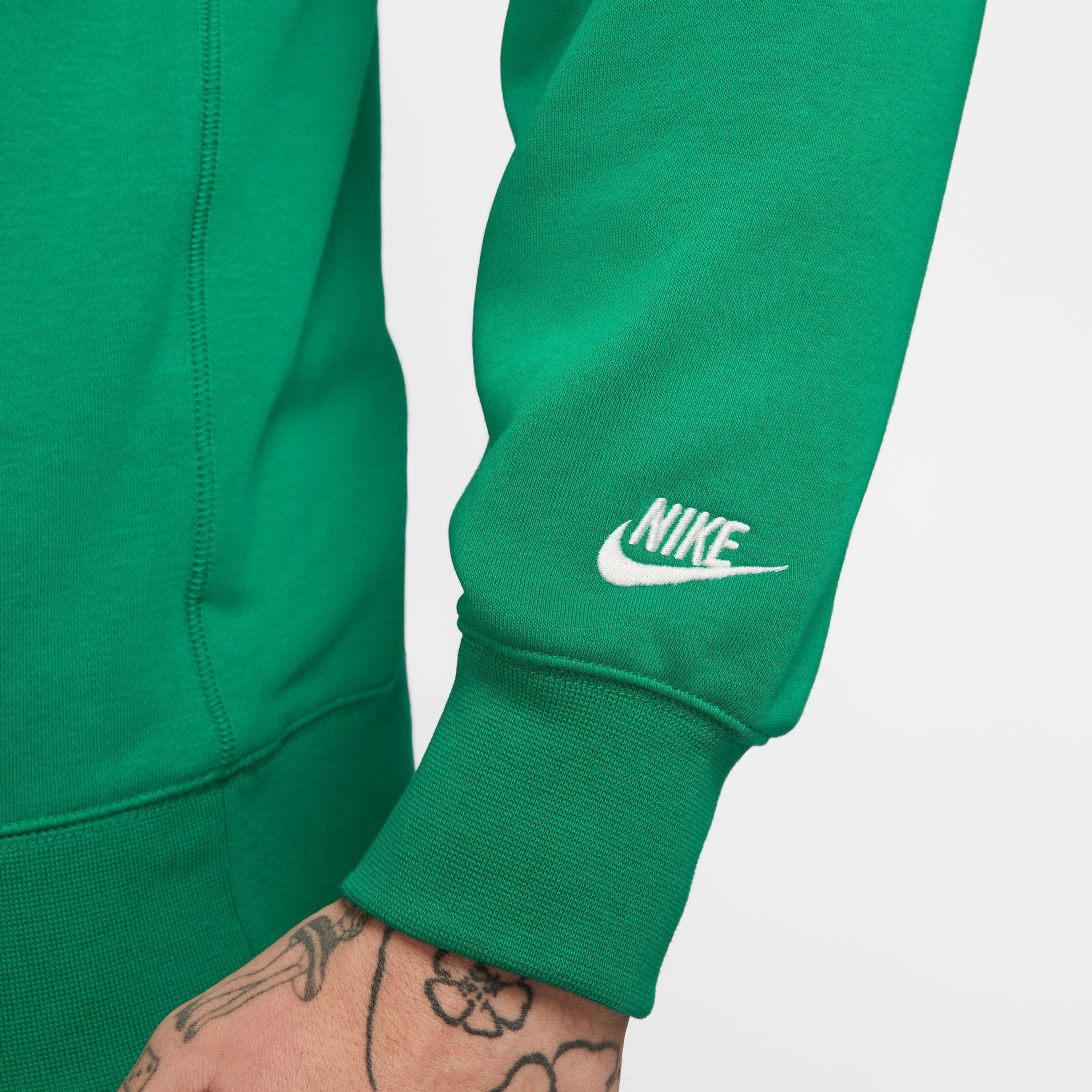 Nike Club Fit Erkek Yeşil Sweatshirt