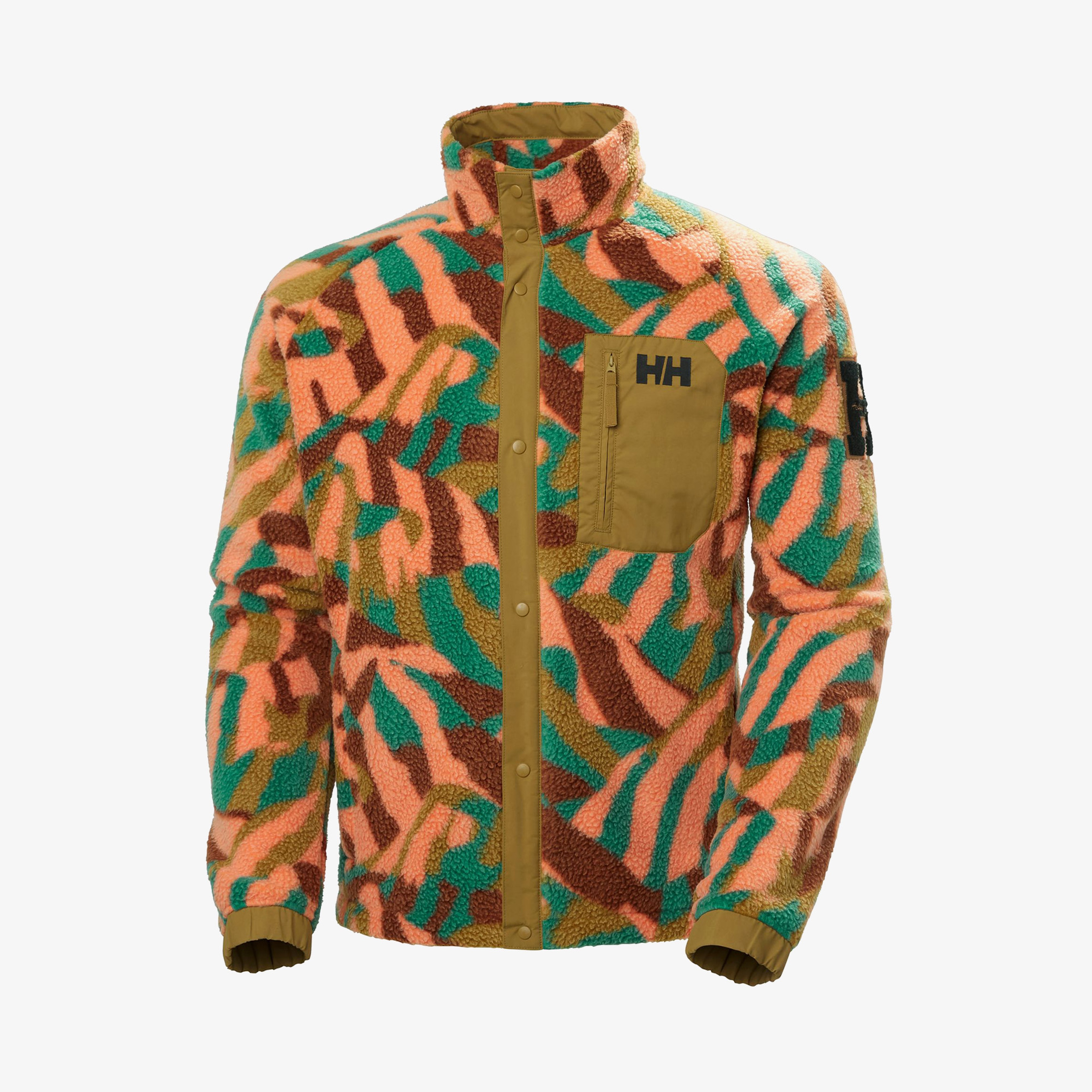 Helly Hansen Panorama Prınted Pile Snap Erkek Turuncu Polar