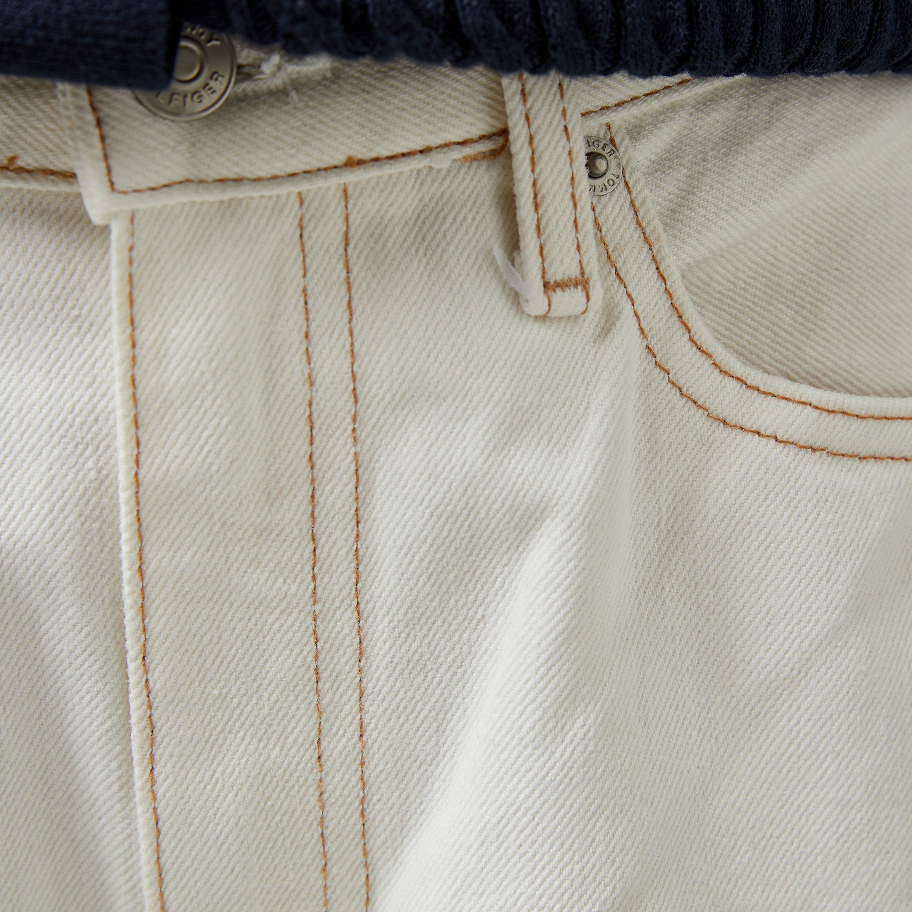 Tommy Hilfiger Classic Straight Kadın Krem Jean