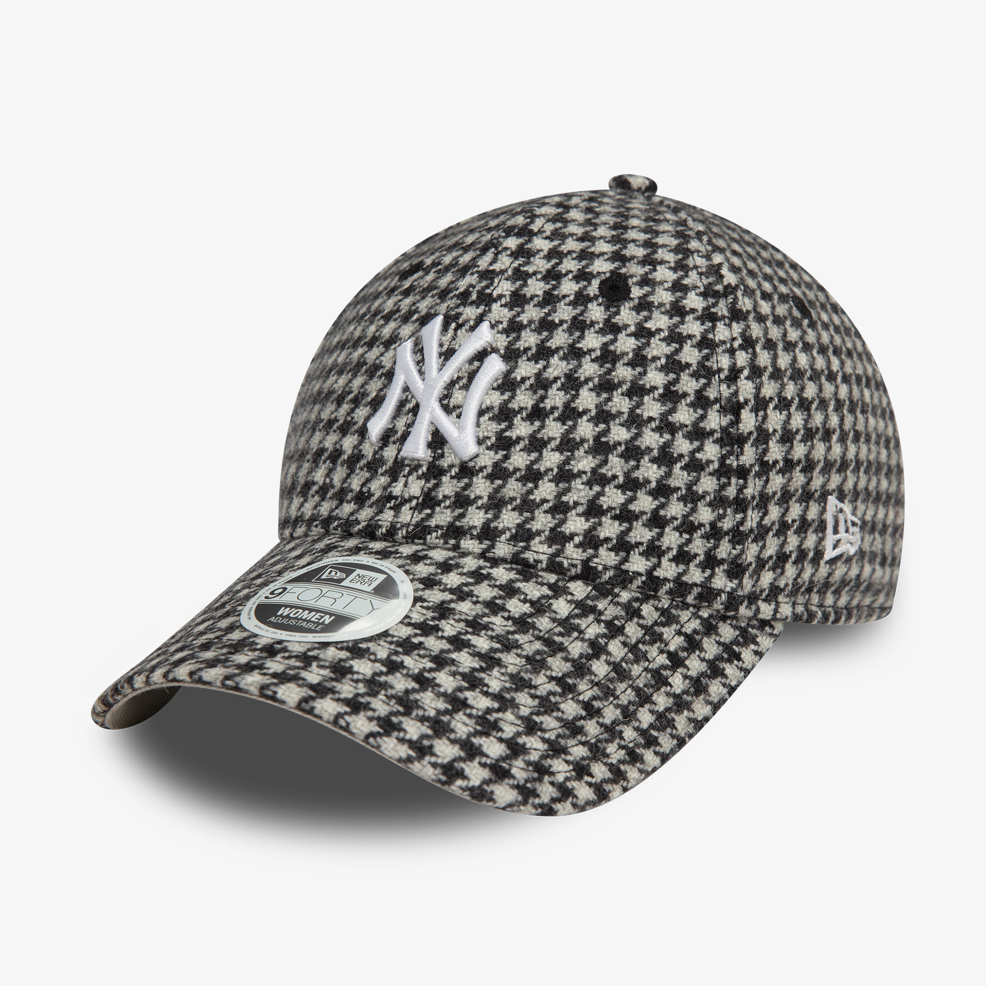 New Era Houndstooth 9Forty Neyyan Blkwhi Kadın Siyah Şapka