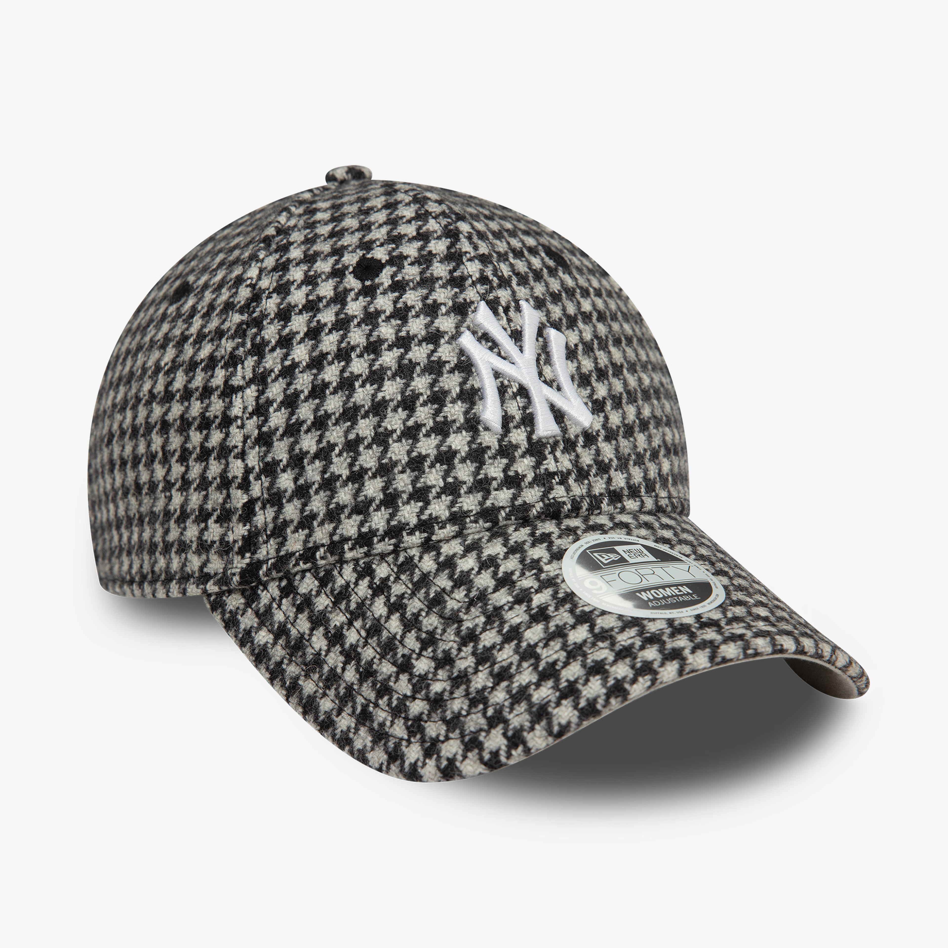 New Era Houndstooth 9Forty Neyyan Blkwhi Kadın Siyah Şapka