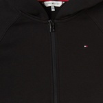 Tommy Hilfiger Essential Embroidered Zip Thru Çocuk Siyah Sweatshirt