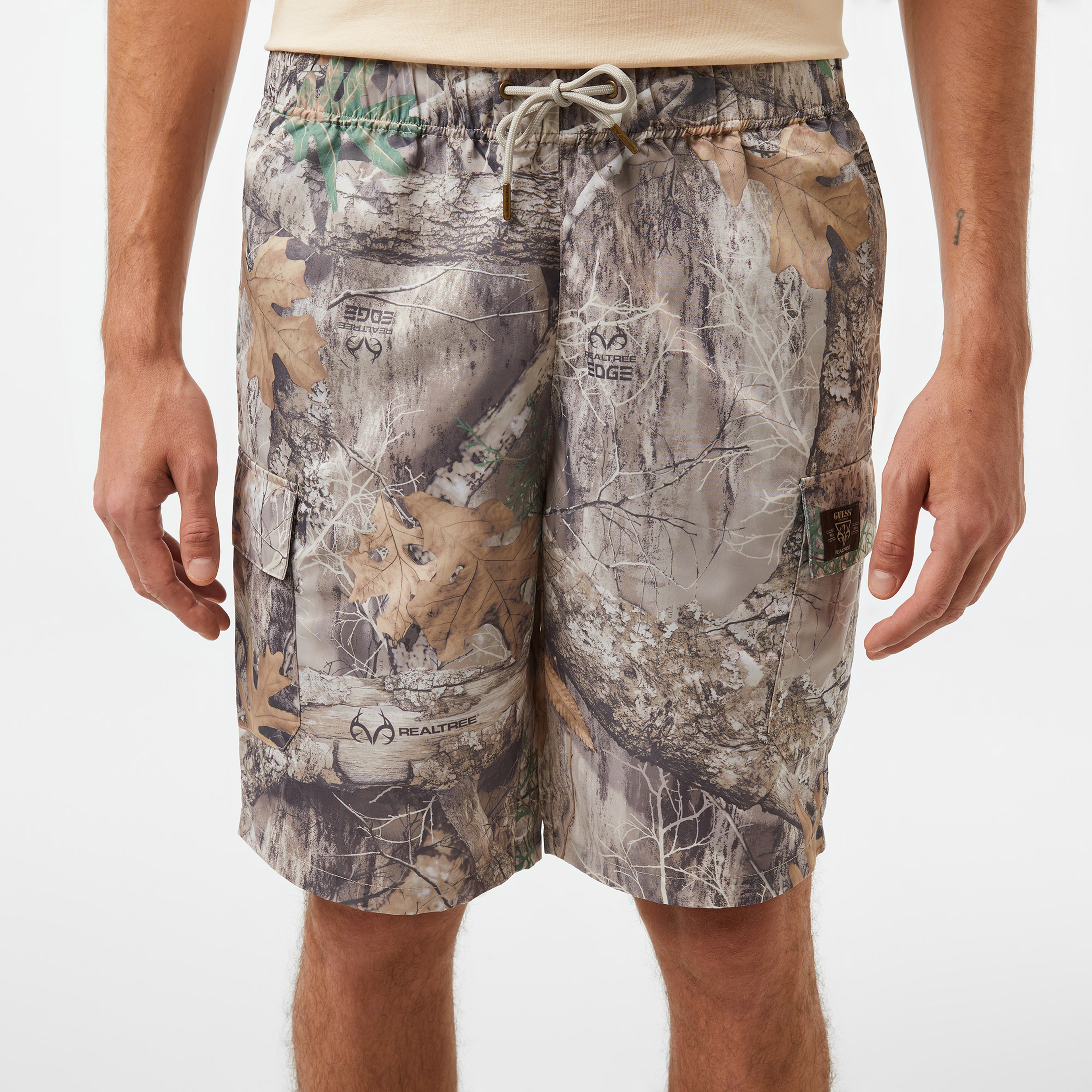 Guess Go Realtree Nylon Ca Nylon Ace Shiny Twill 170 Erkek Mavi Şort