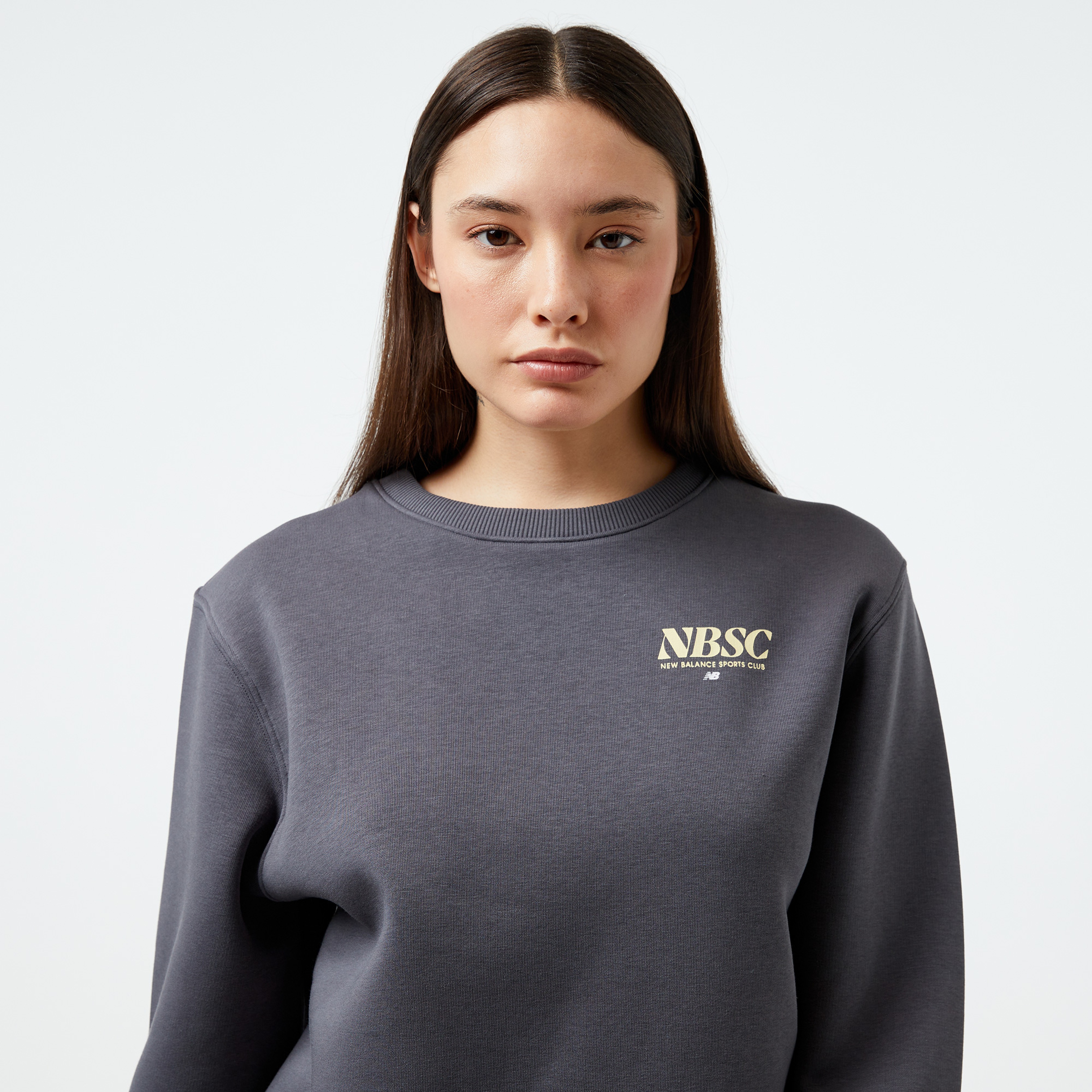 New Balance WNC3416 Lifestyle Kadın Antrasit Sweatshirt