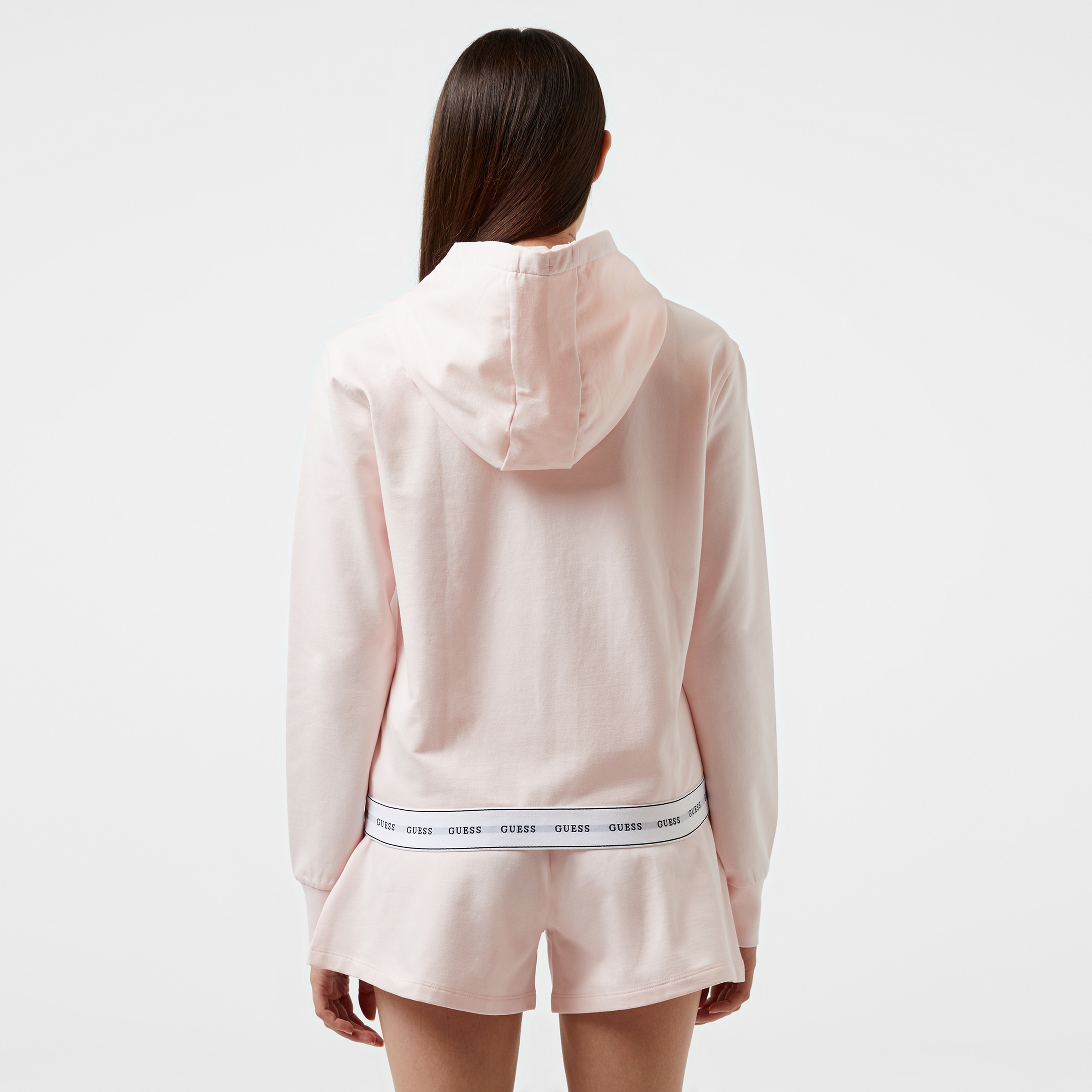 Guess Carrie Zip Org. Co Cozy Fleece 250 Kadın Pembe Pijama Üstü