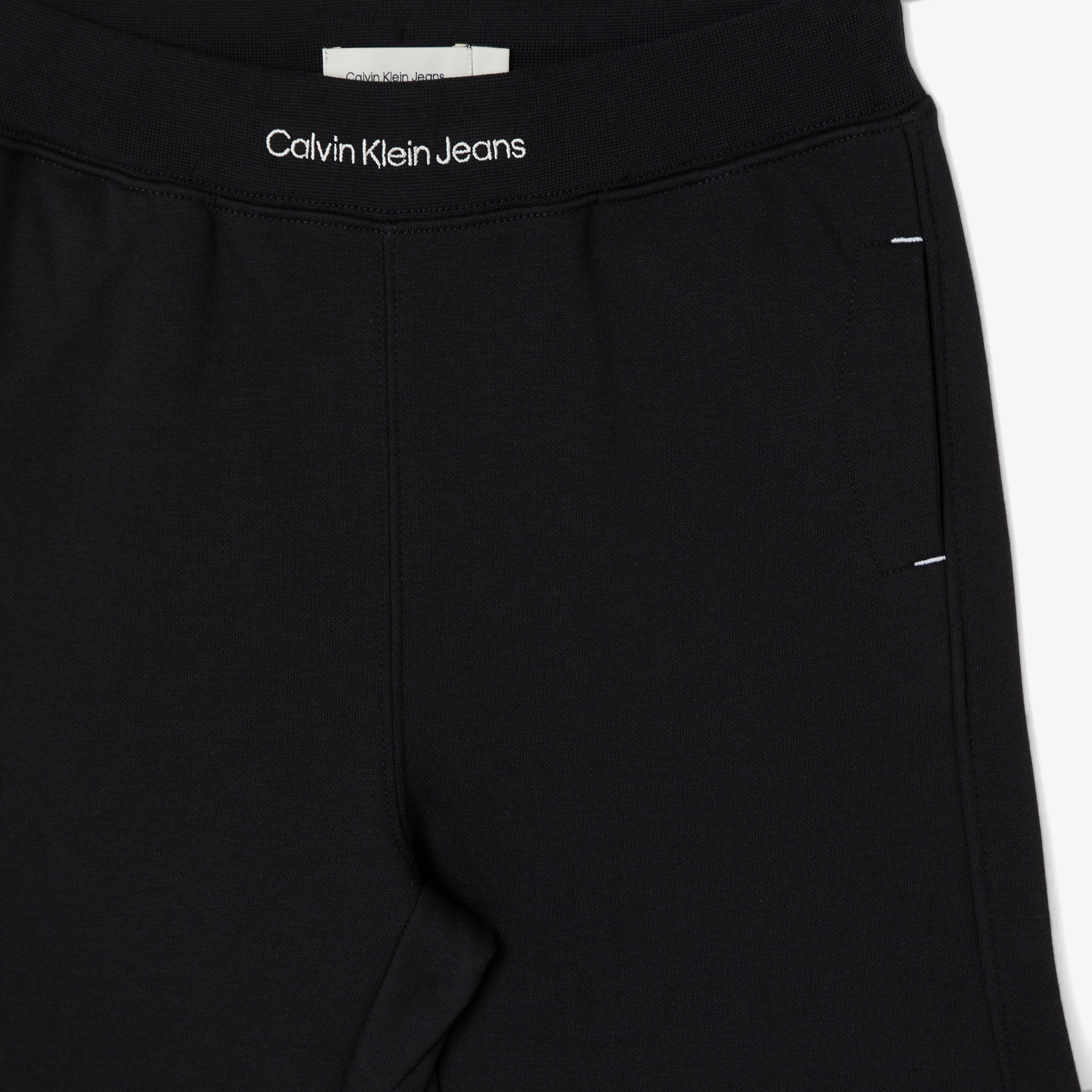 Calvin Klein Jeans Waistband Emb. Fleece Jogger Çocuk Siyah Eşofman Altı